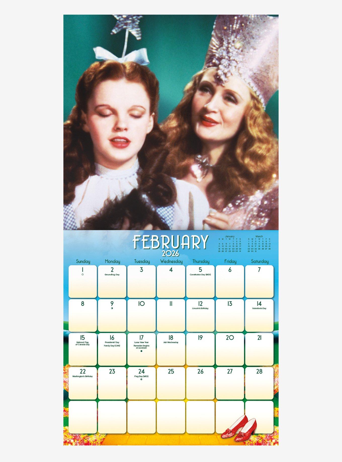 The Wizard of Oz 2026 Wall Calendar, , alternate