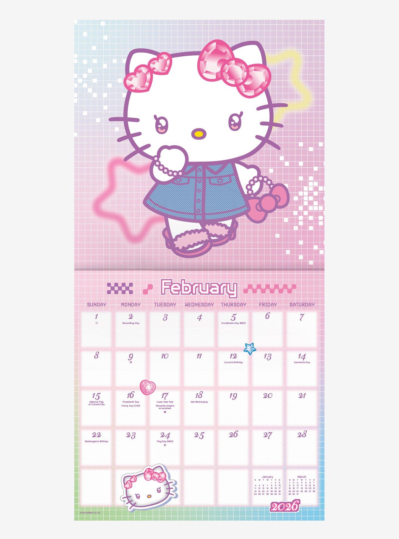 Sanrio Hello Kitty and Friends 2026 Wall Calendar, , alternate