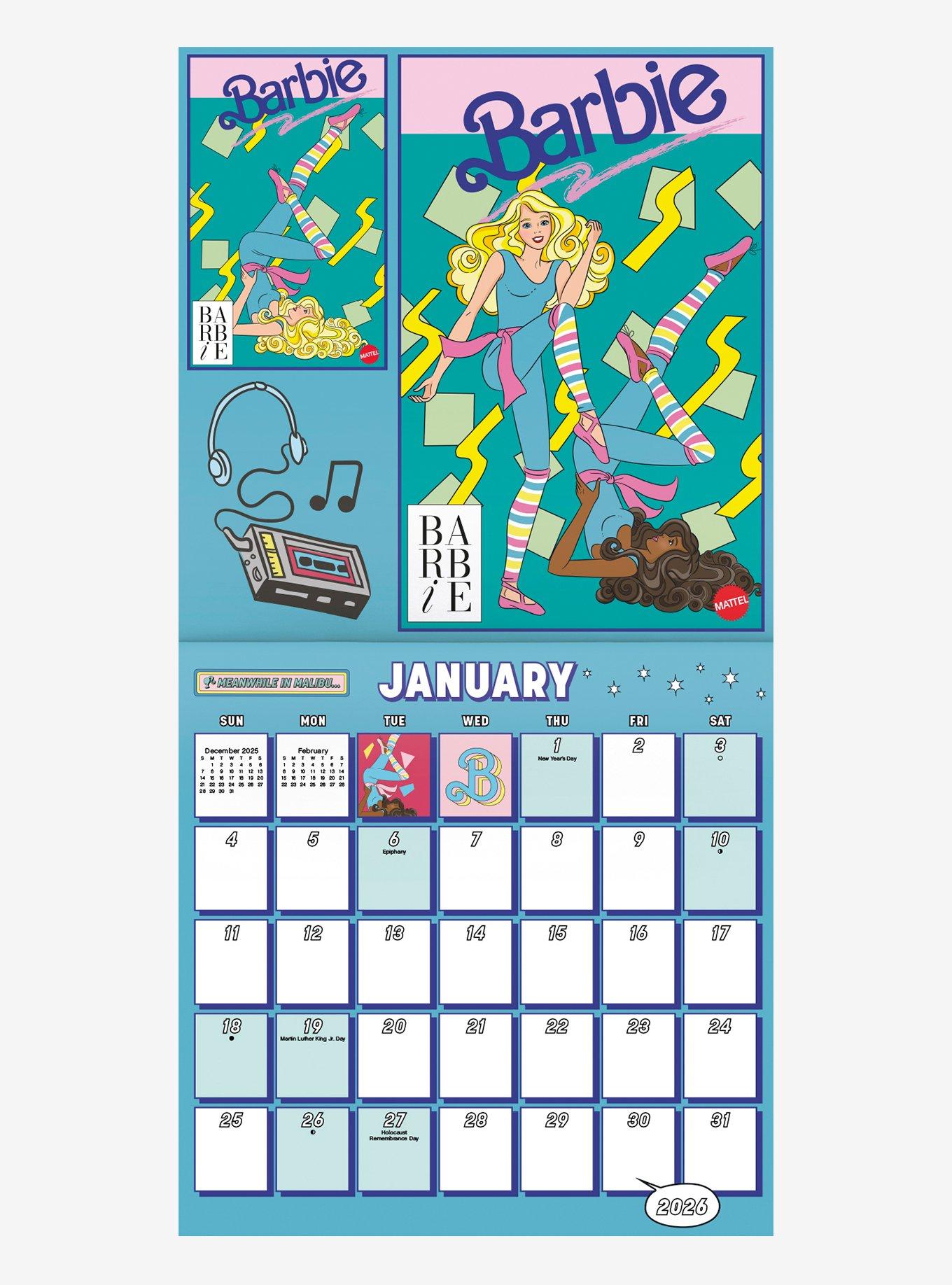Barbie 2026 Wall Calendar, , alternate