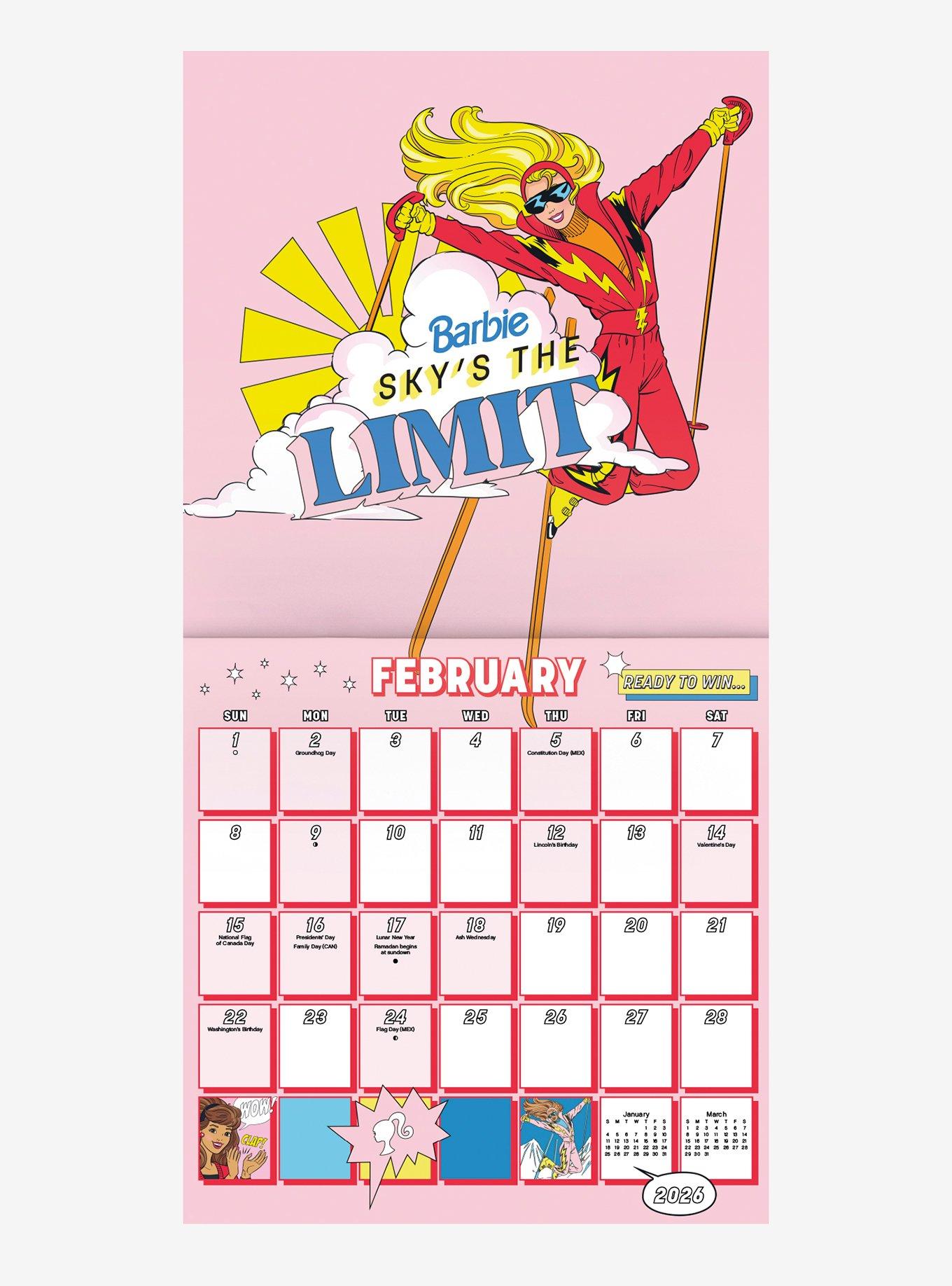 Barbie 2026 Wall Calendar, , alternate