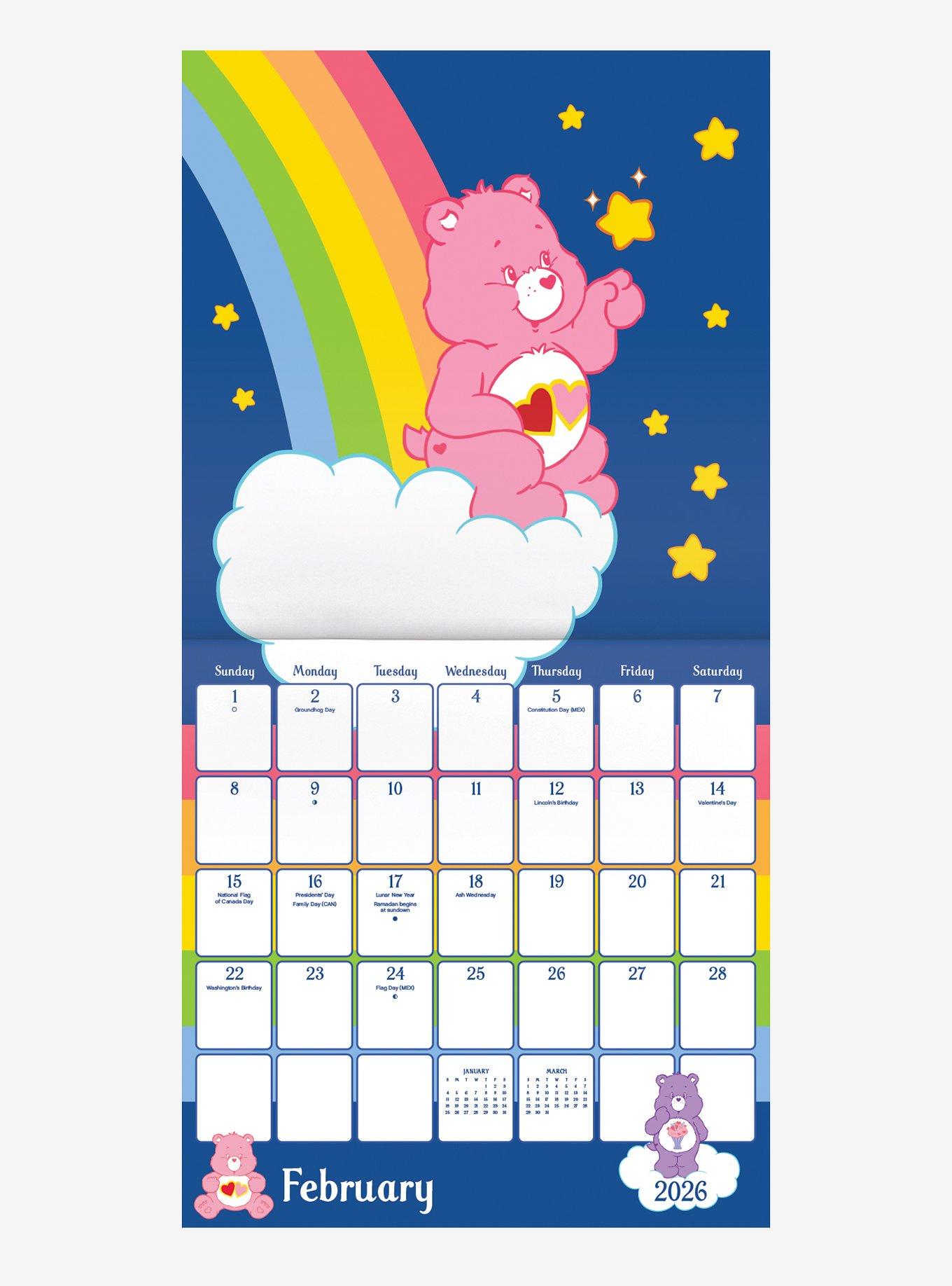 Care Bears 2026 Wall Calendar