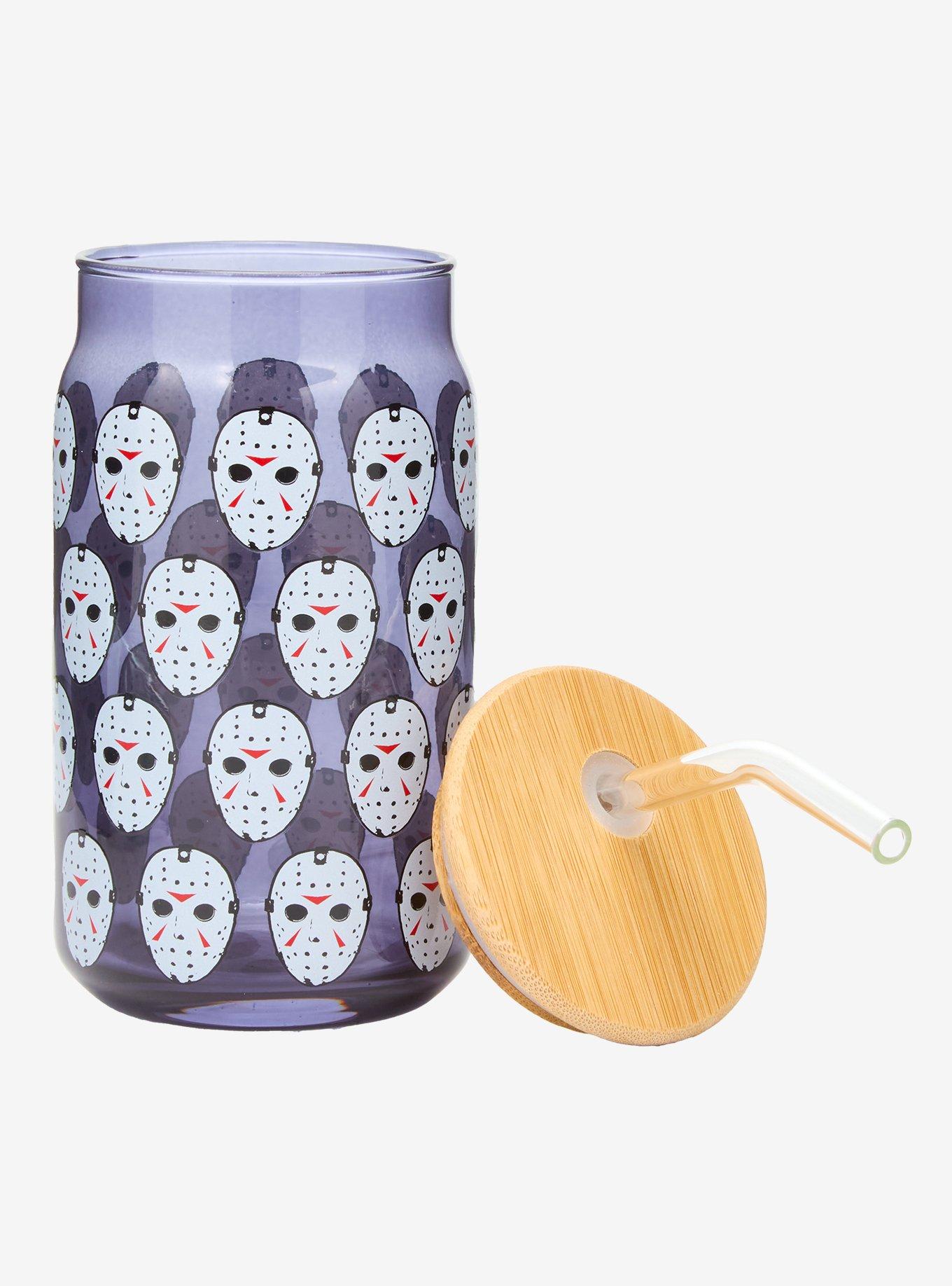 Friday The 13th Jason Mask Glass Cup, , hi-res