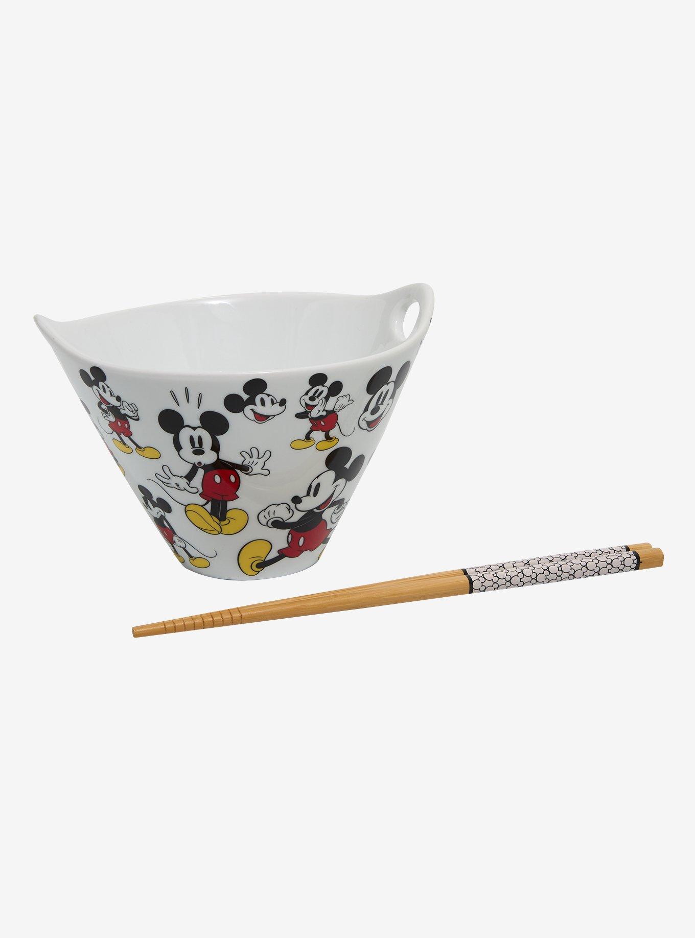 Disney Mickey Mouse Allover Print Ramen Bowl with Chopsticks, , hi-res