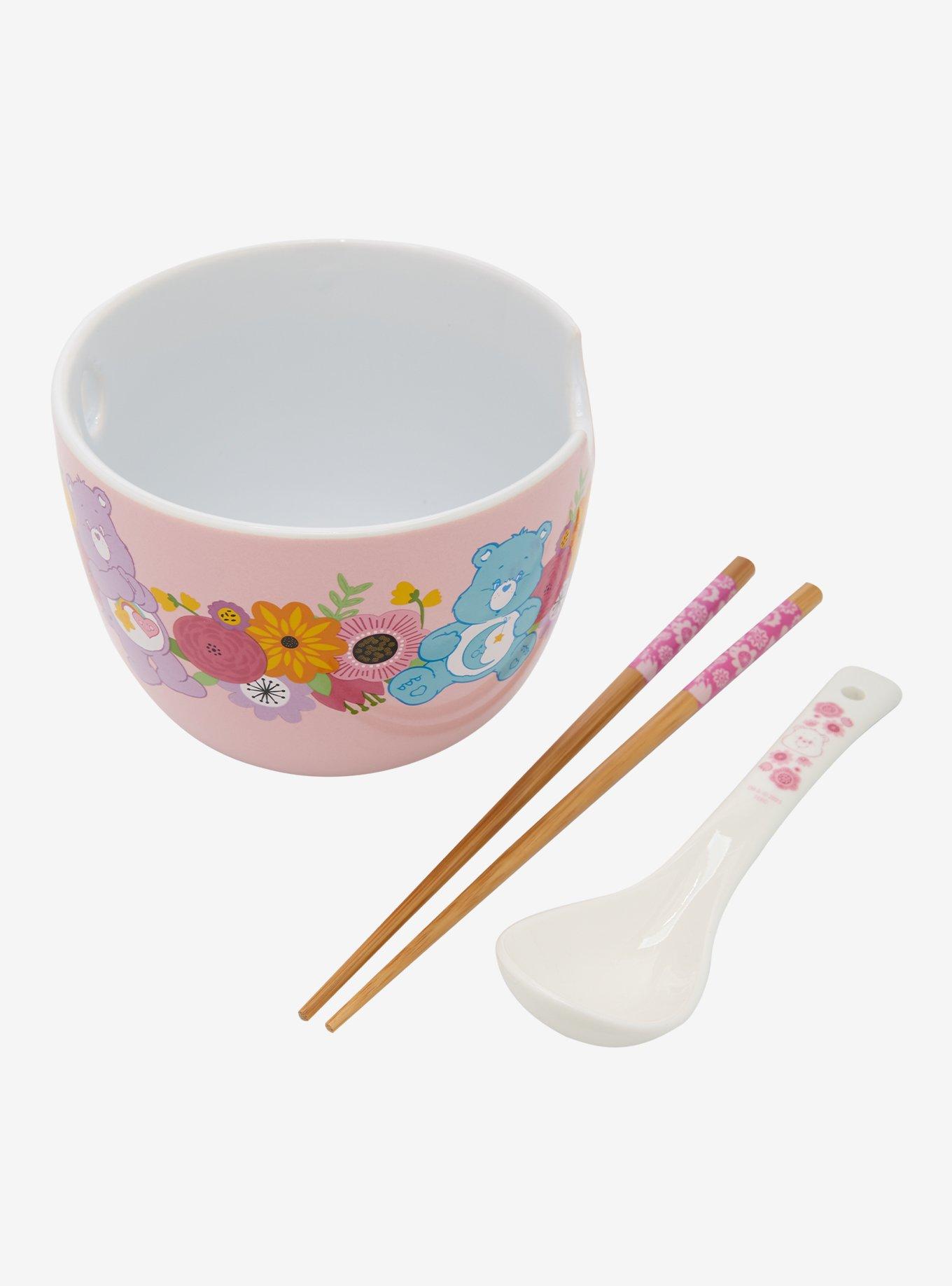 Care Bears Pink Floral Ramen Bowl Set, , alternate