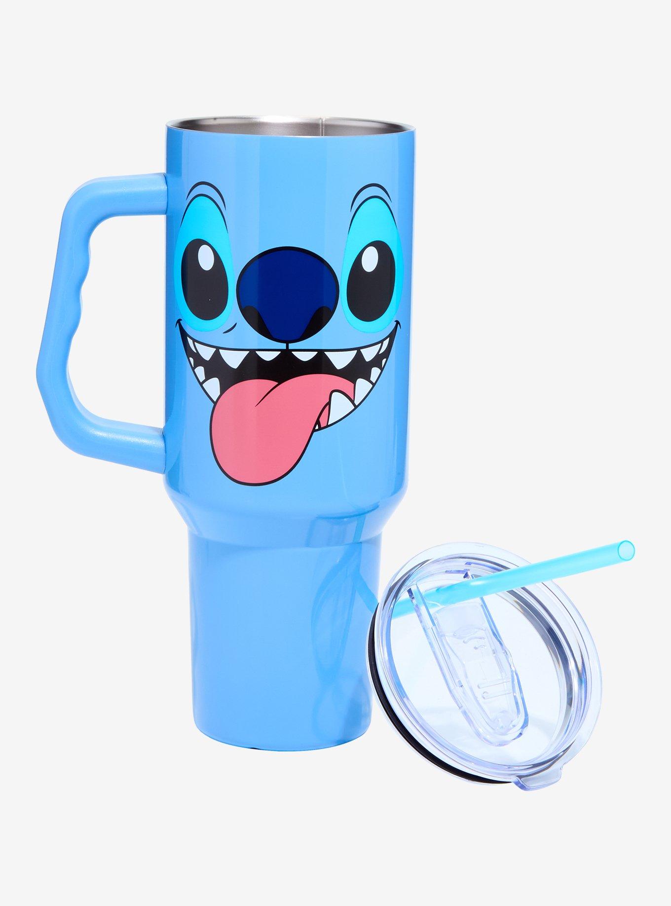 Disney Stitch Face Stainless Steel Travel Cup, , hi-res