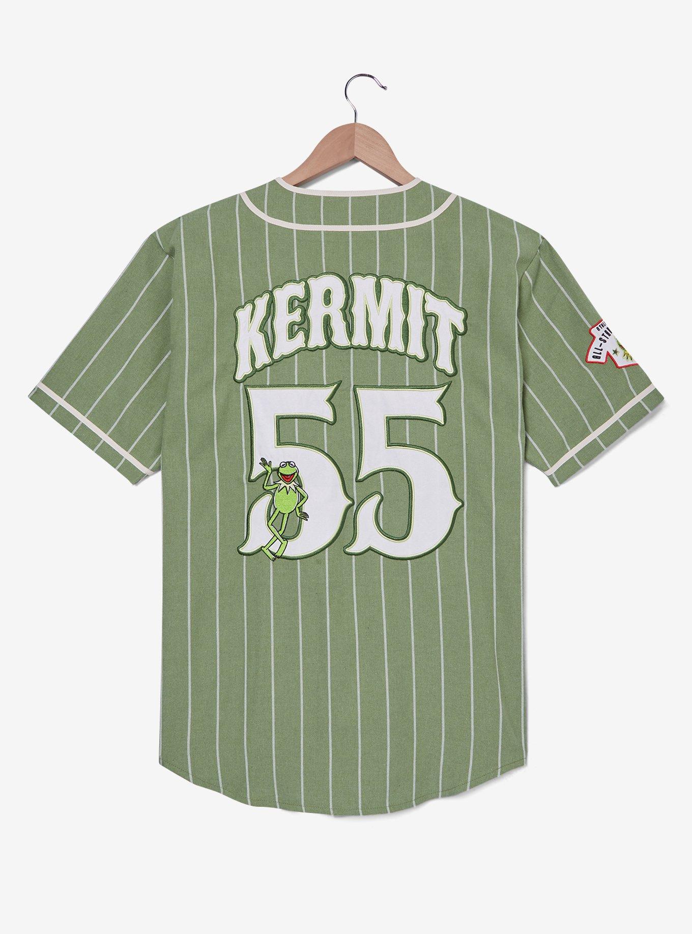 The Muppets Kermit Striped Baseball Jersey - BoxLunch Exclusive, , hi-res