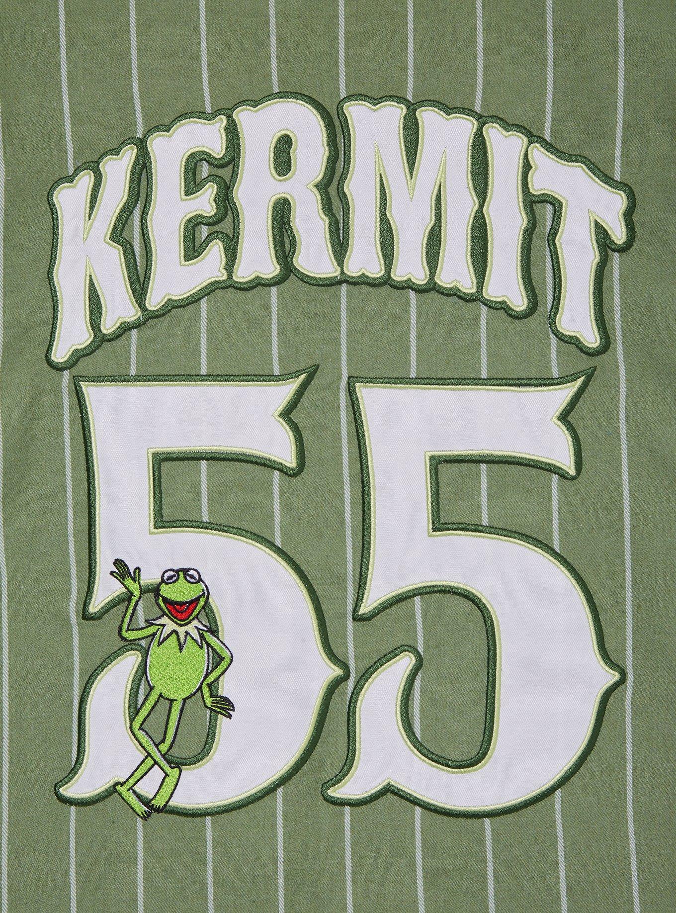The Muppets Kermit Striped Baseball Jersey - BoxLunch Exclusive, GREEN, alternate