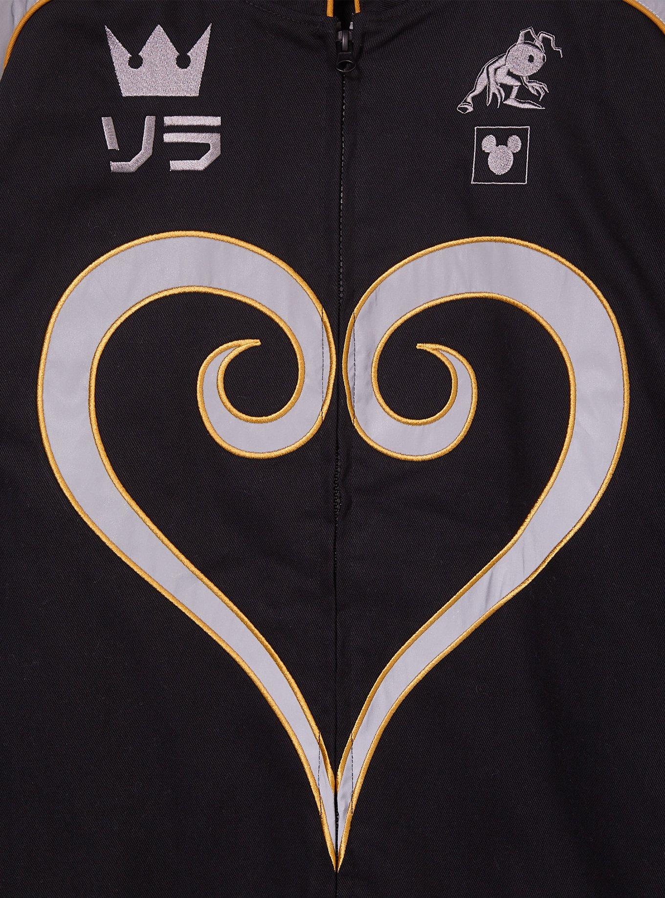 Disney Kingdom Hearts Logo Moto Jacket - BoxLunch Exclusive, BLACK, alternate