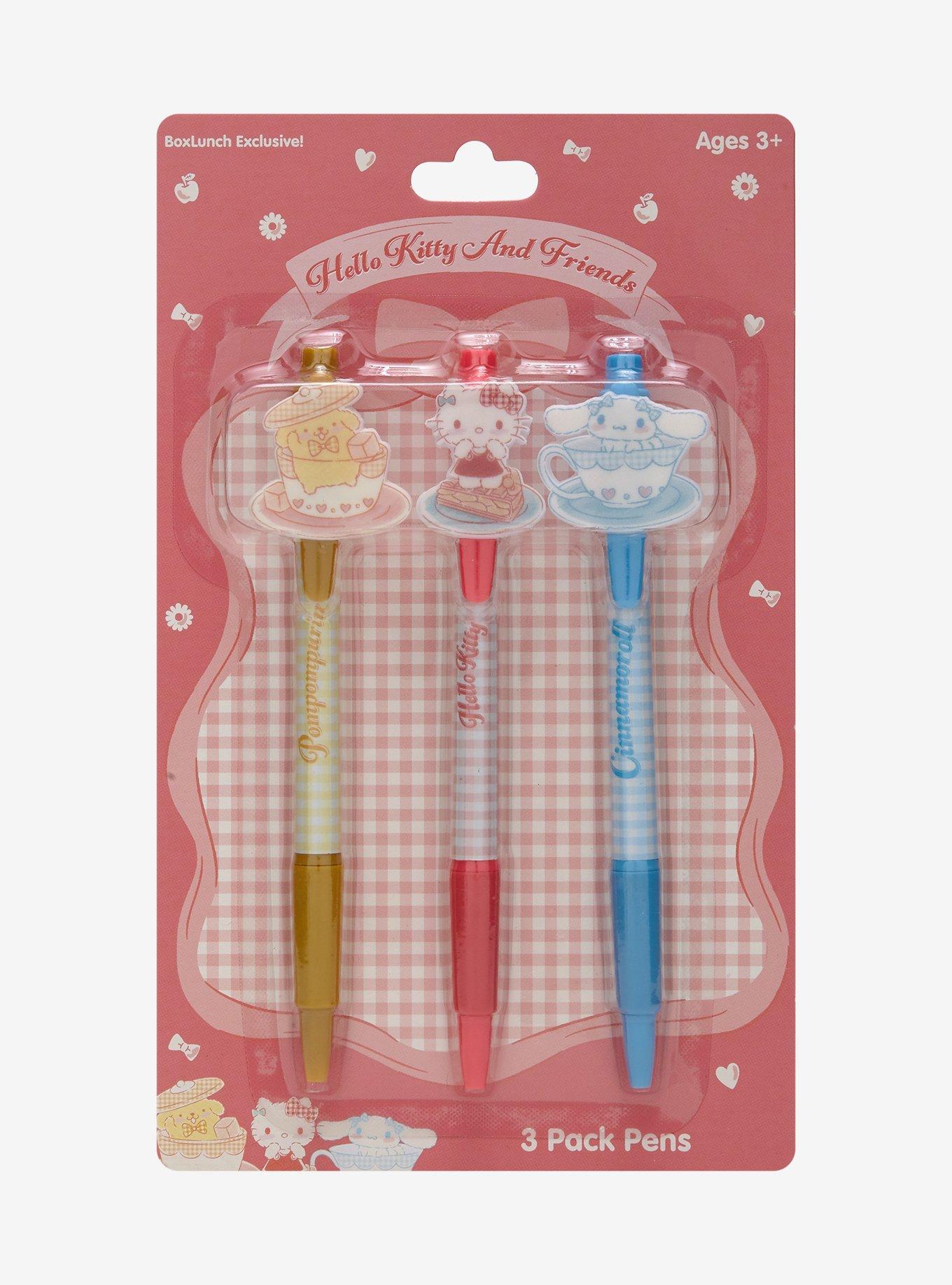 Sanrio Hello Kitty and Friends Gingham Pen Set — BoxLunch Exclusive, , hi-res