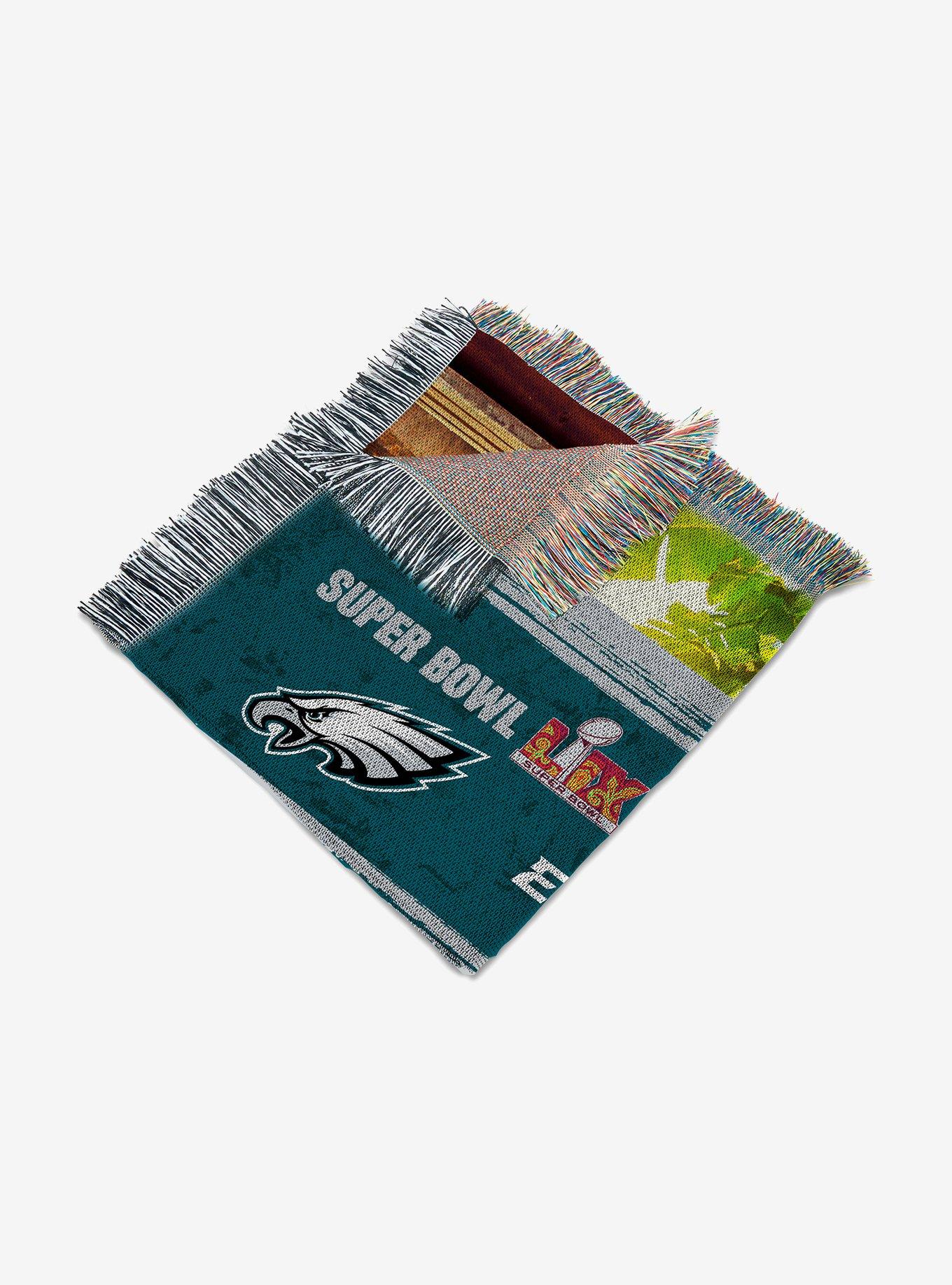 NFL 2025 Super Bowl LIX Philadelphia Eagles Woven Courtyard Tapestry Throw Blanket, , alternate