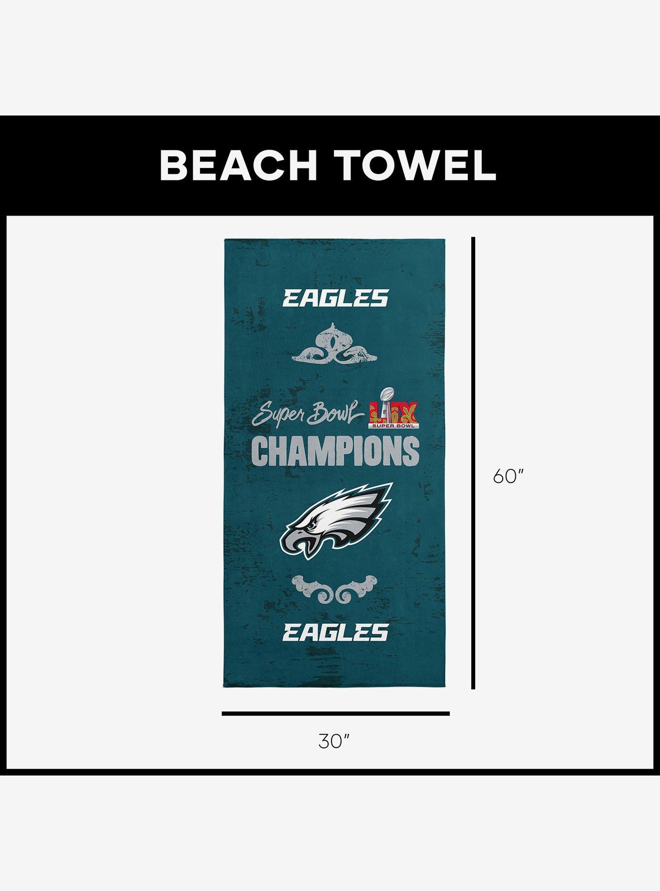NFL 2025 Super Bowl LIX Philadelphia Eagles Gumbo Beach Towel, , alternate