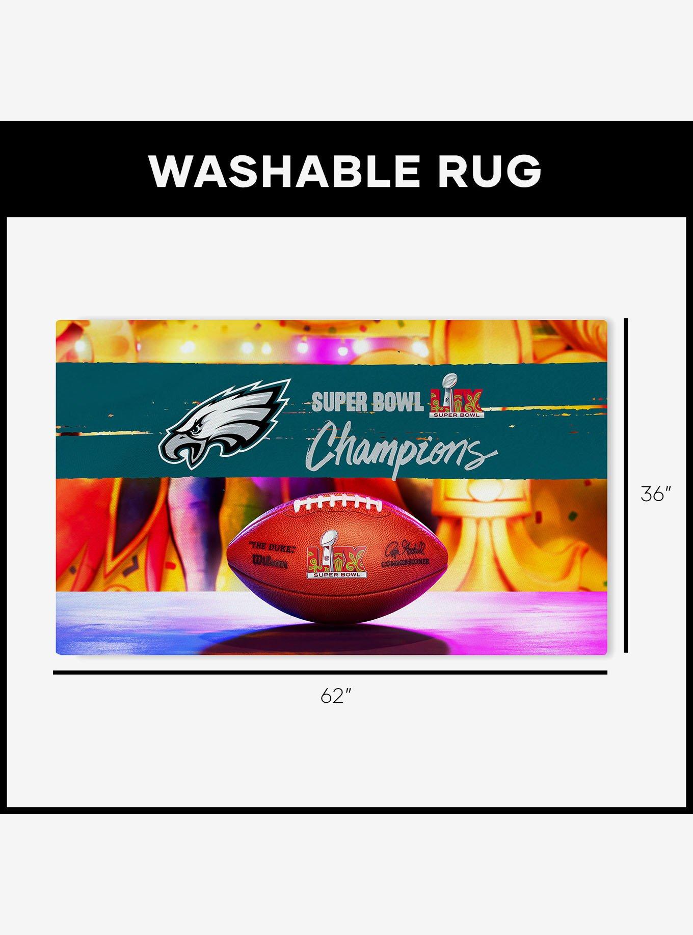 NFL 2025 Super Bowl LIX Philadelphia Eagles Parade 36x62" Washable Rug, , alternate