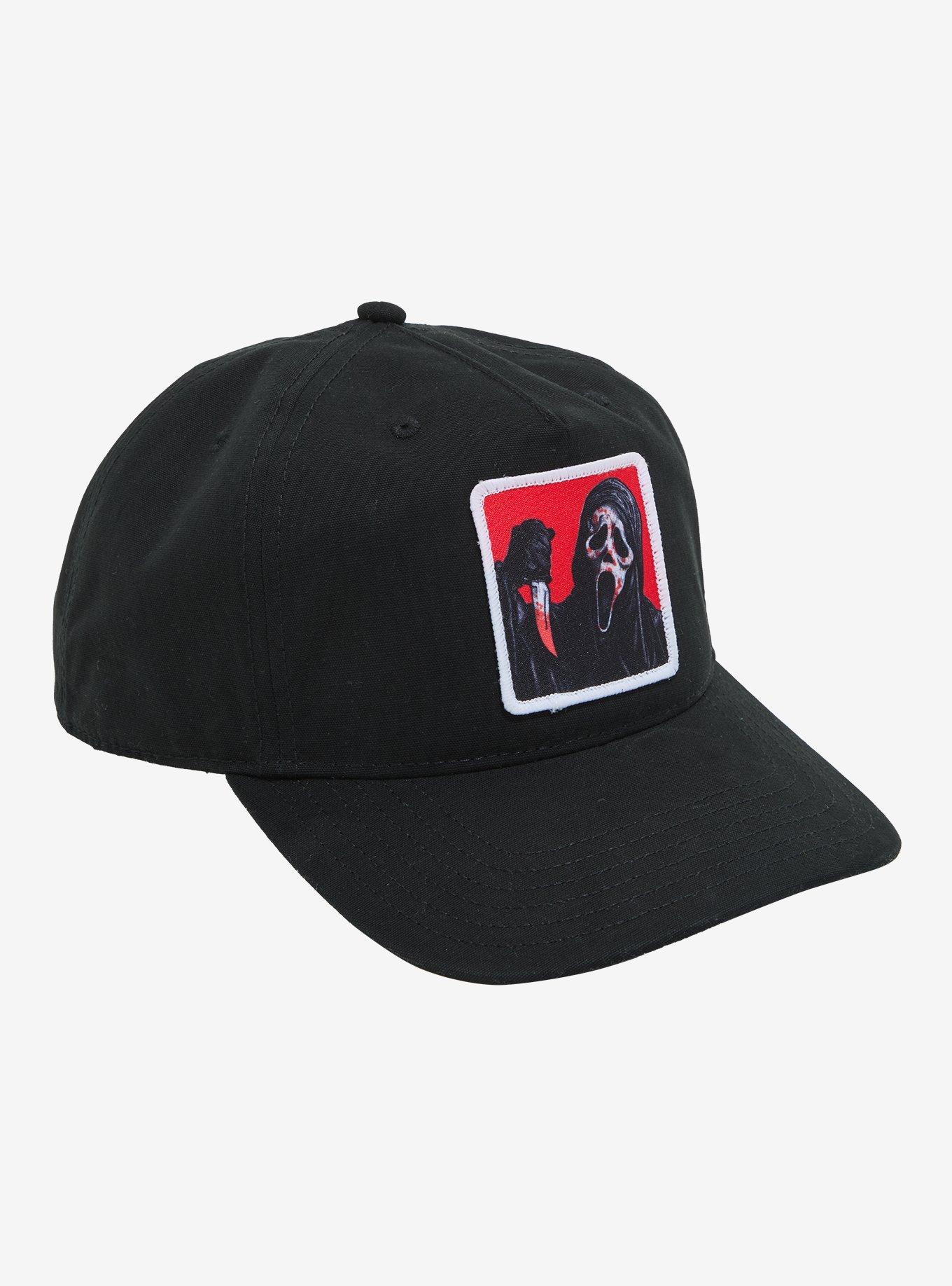 Ghost Face Woven Patch Dad Cap, , hi-res