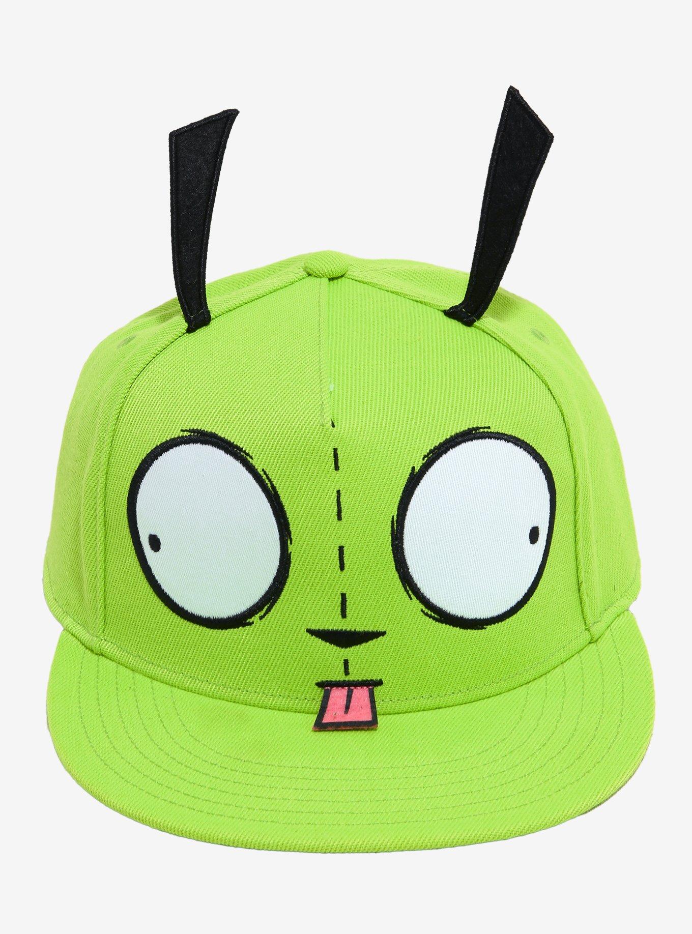 Invader Zim GIR Face 3D Ears Snapback Hat, , alternate