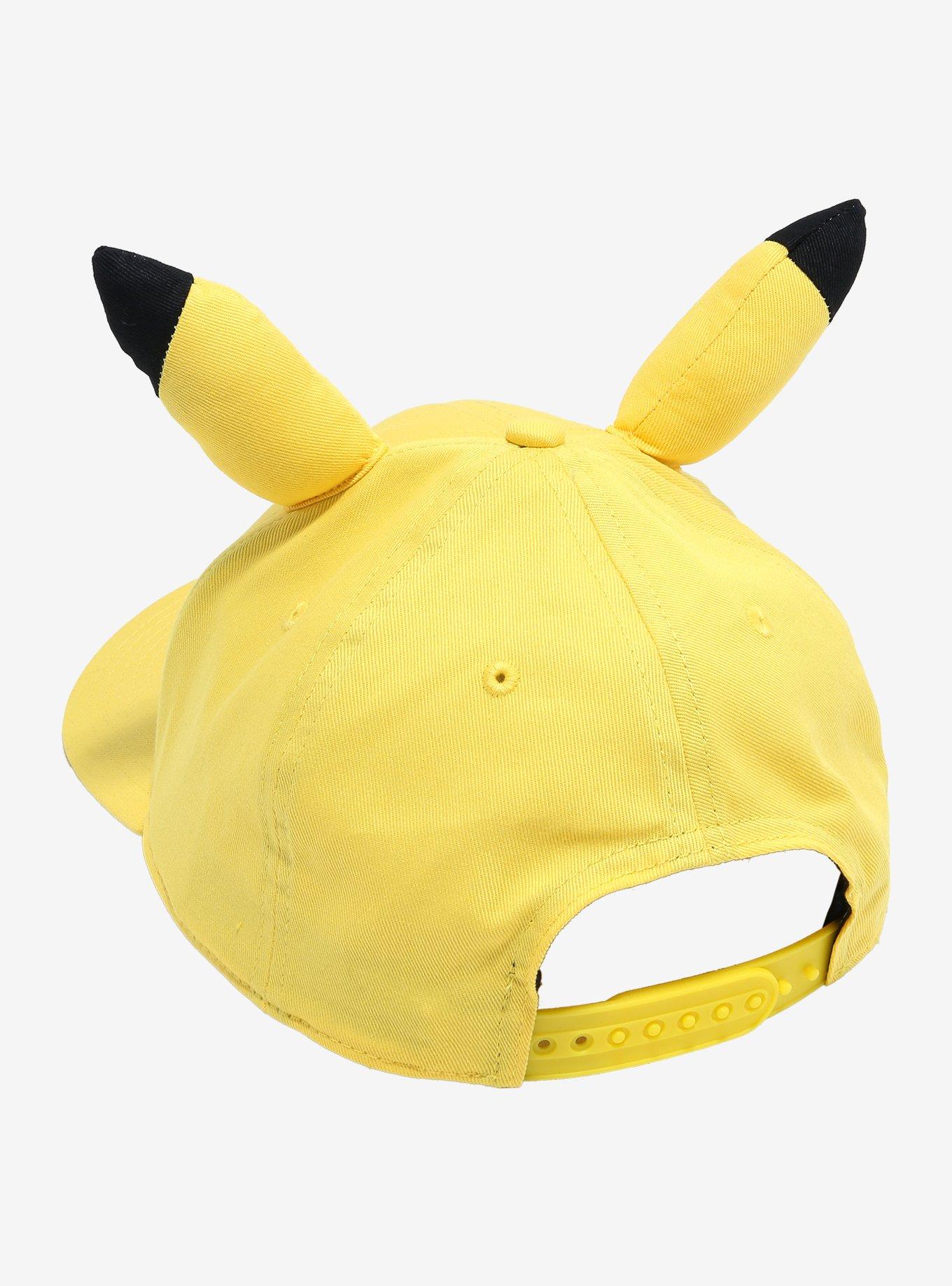 Pokemon Pikachu Face 3D Ears Snapback Hat, , hi-res