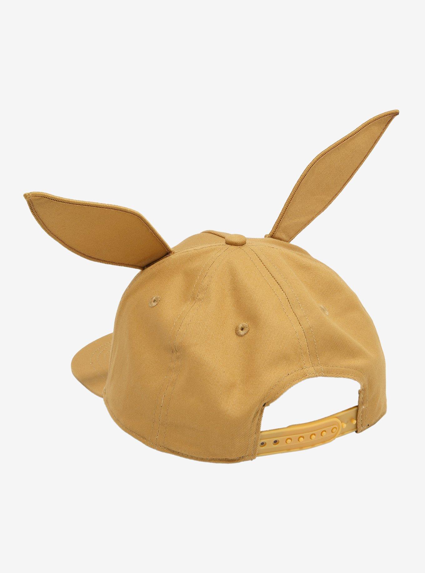 Pokemon Eevee Face 3D Ears Snapback Hat, , hi-res