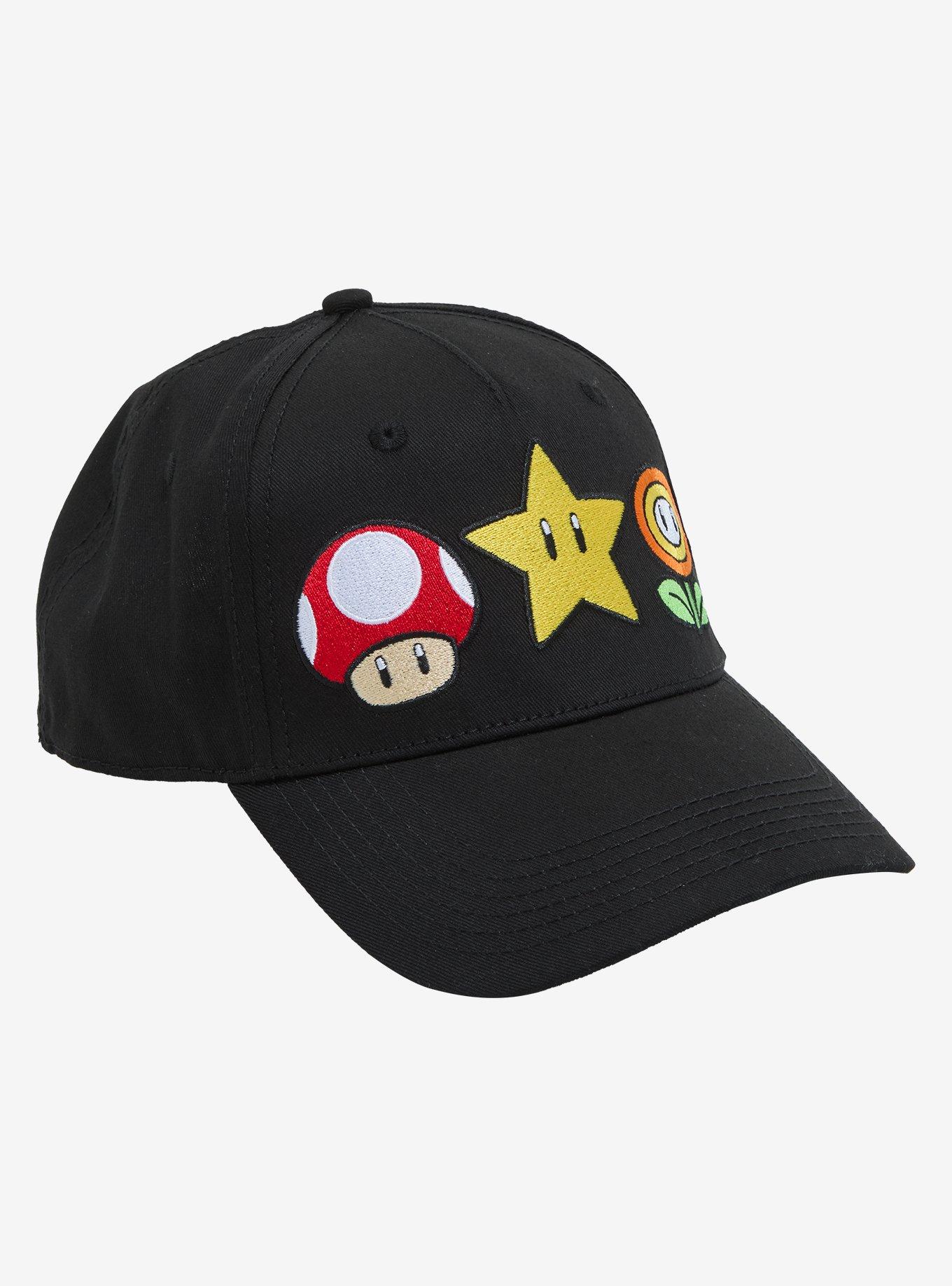 Super Mario Items Embroidered Dad Cap, , hi-res