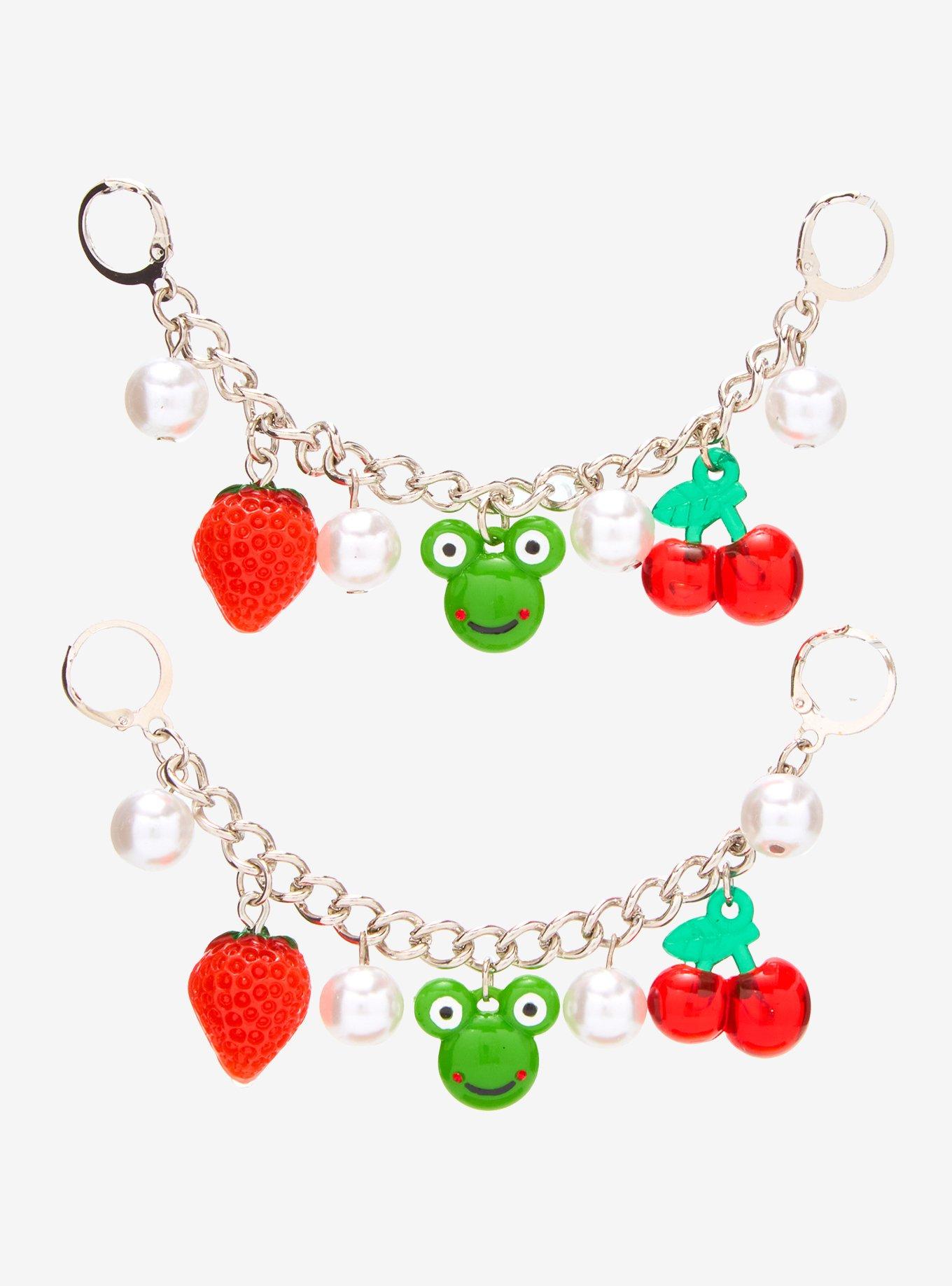 Fruit & Frogs Shoe Charm Set - BoxLunch Exclusive, , hi-res