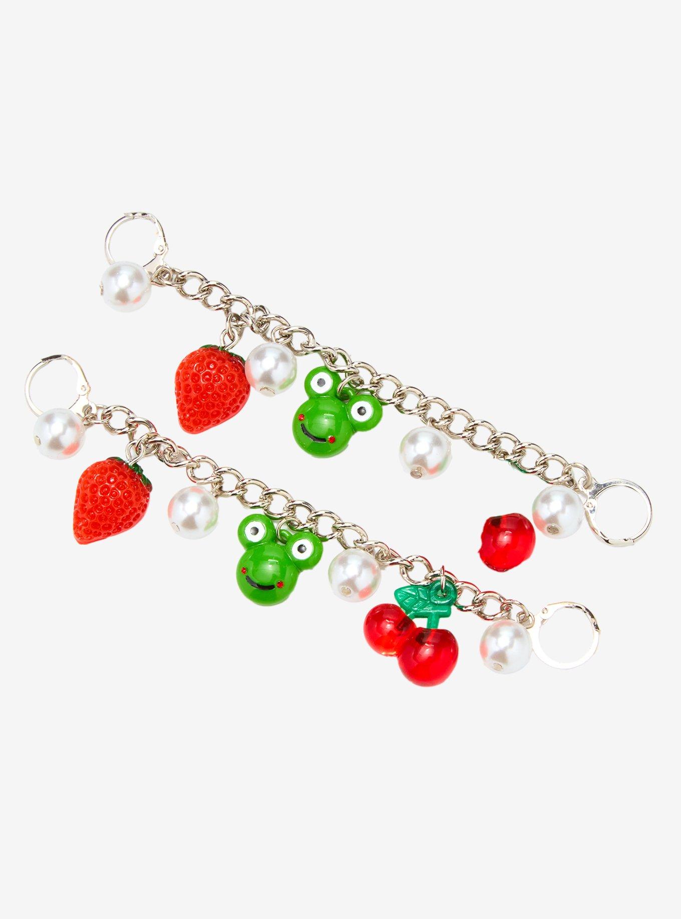 Fruit & Frogs Shoe Charm Set - BoxLunch Exclusive, , alternate