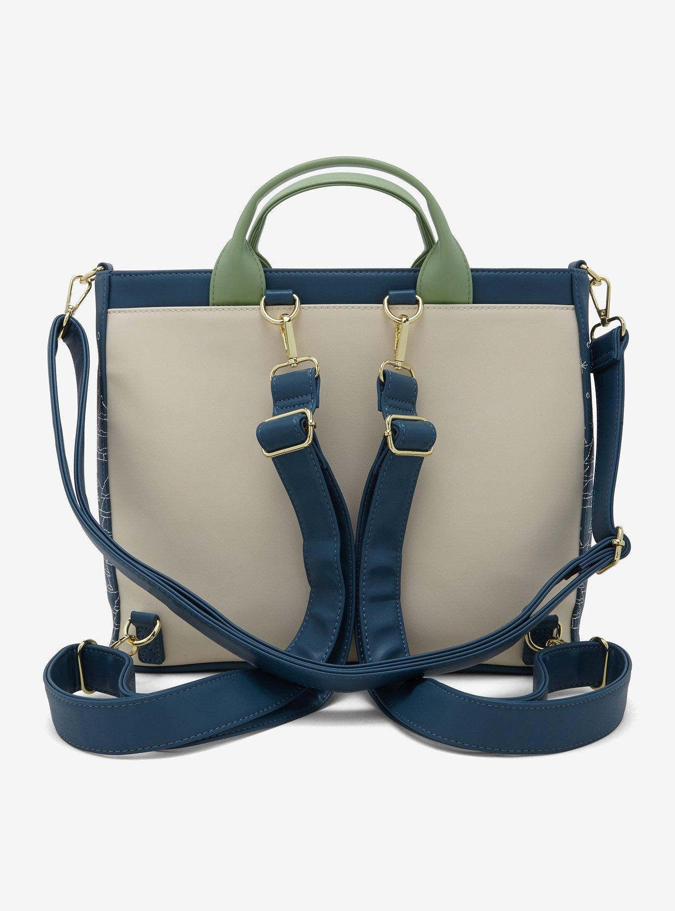 Loungefly Disney Mickey Mouse & Friends Checker Holiday Convertible Tote Bag, , alternate