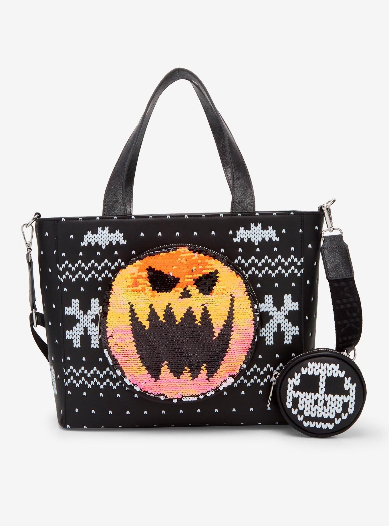 Loungefly The Nightmare Before Christmas Jack Reversible Sequins Tote Bag, , hi-res