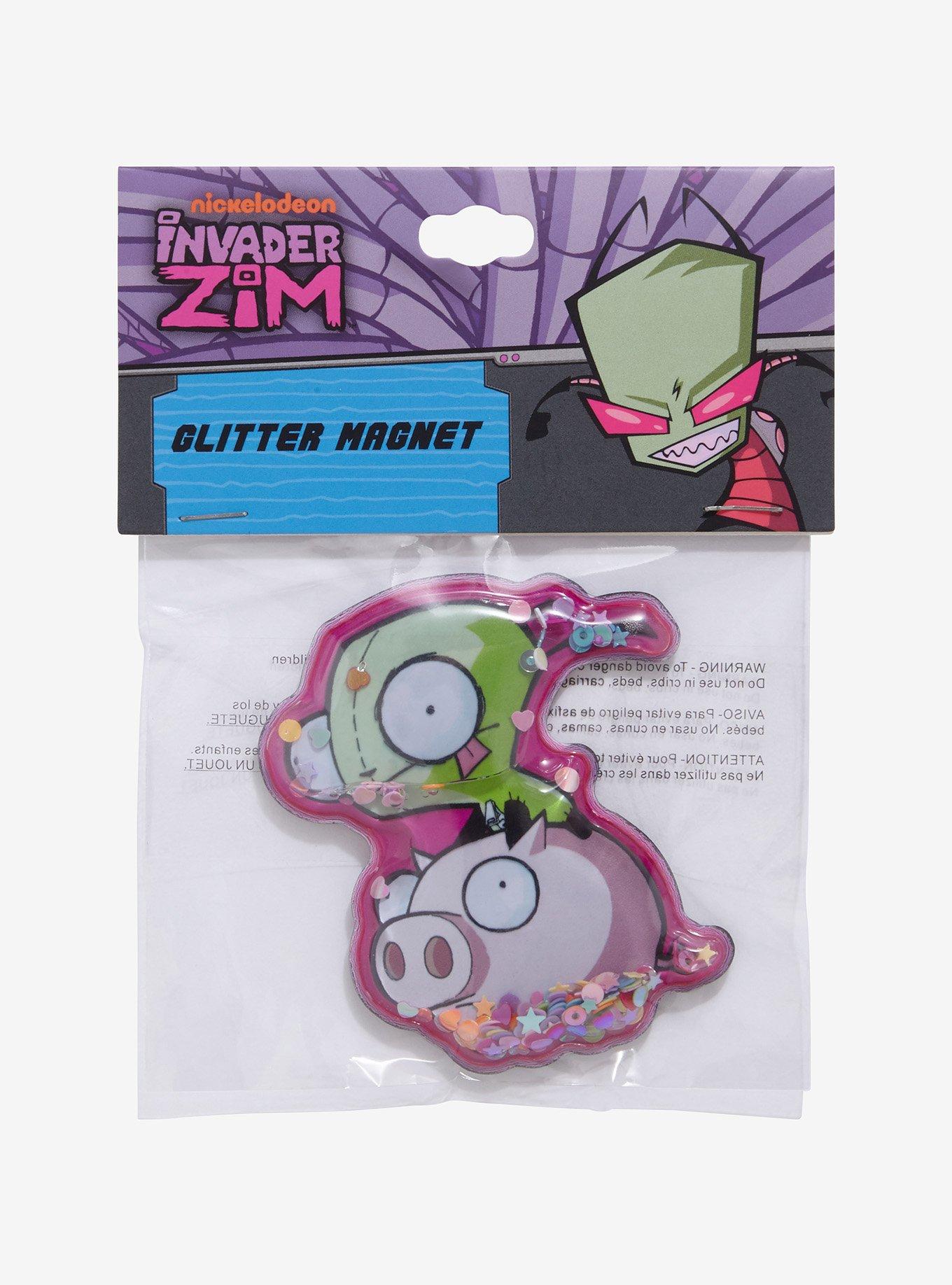 Invader Zim GIR Sparkly Pig Liquid-Filled Magnet, , hi-res