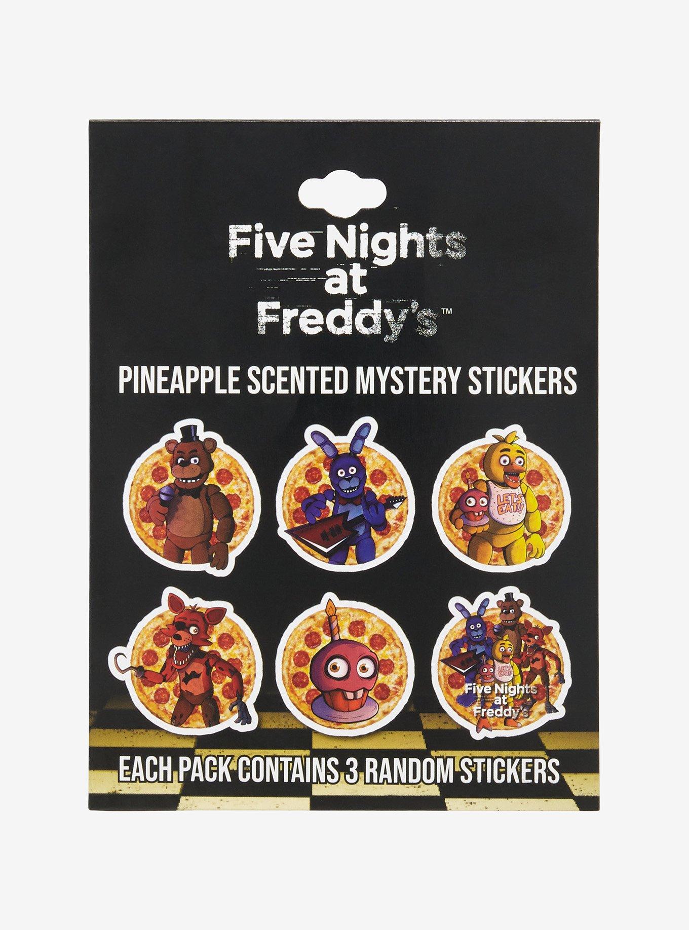 Five Nights at Freddy's Pizza Pineapple Scented Blind Sticker Set, , hi-res