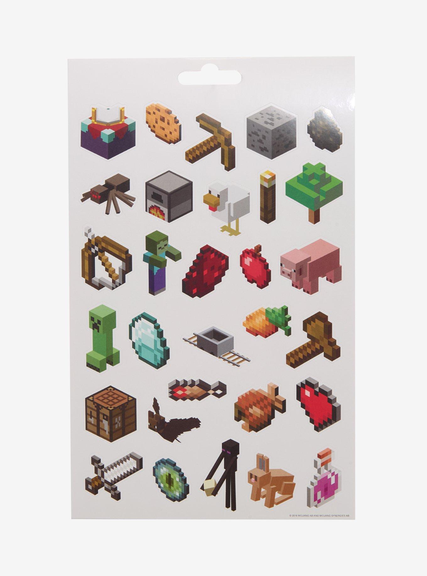 Stickerland Minecraft Classic Icons Sticker Pad, , hi-res