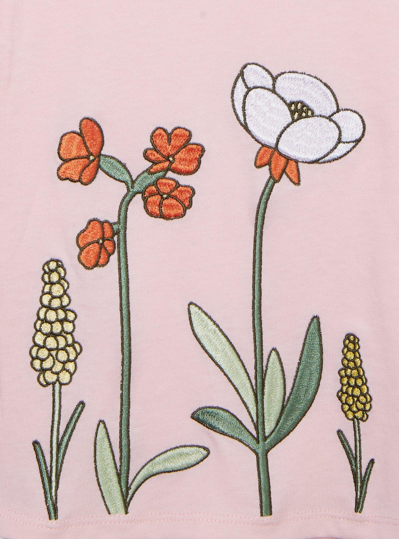 Miffy Floral Embroidered Women's T-Shirt — BoxLunch Exclusive, , hi-res