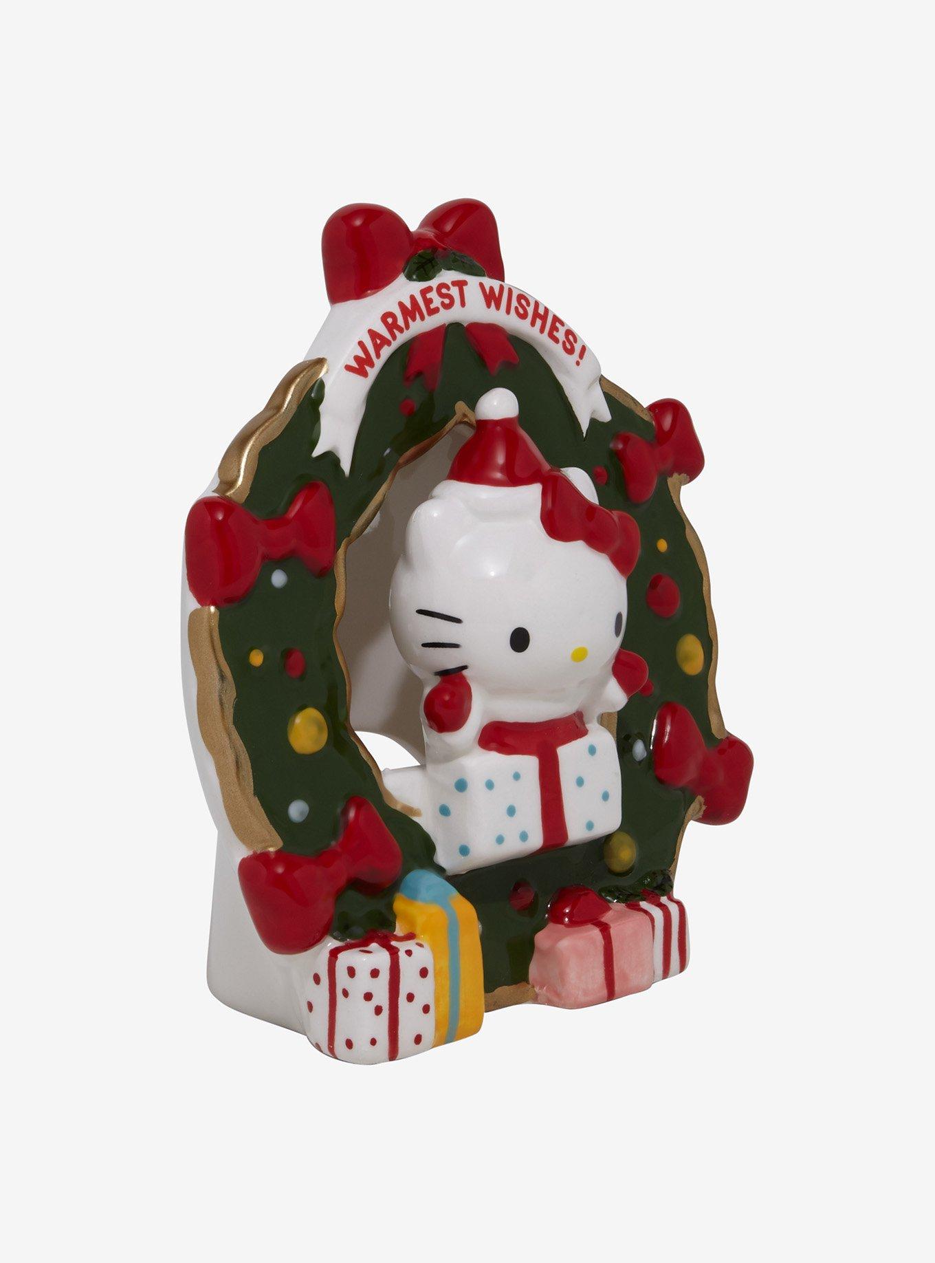 Blue Sky Hello Kitty Holiday Wreath Candle House, , hi-res