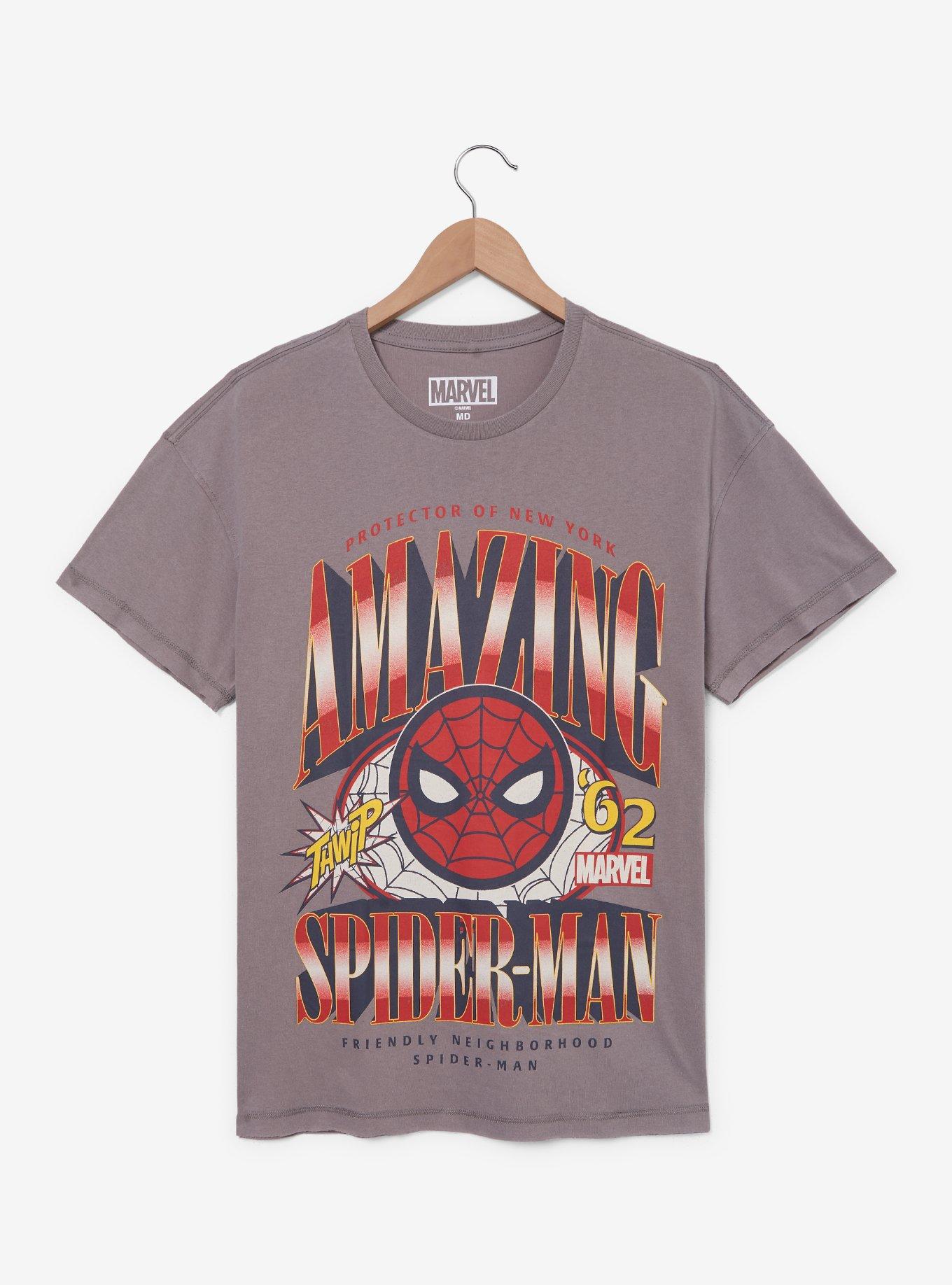 Marvel Spider-Man Logo Boxy T-Shirt - BoxLunch Exclusive, , hi-res