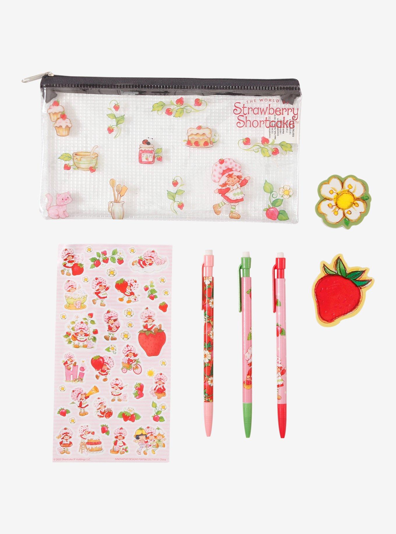 Strawberry Shortcake Berry Pencil Pouch & Stationery Set — BoxLunch Exclusive, , hi-res