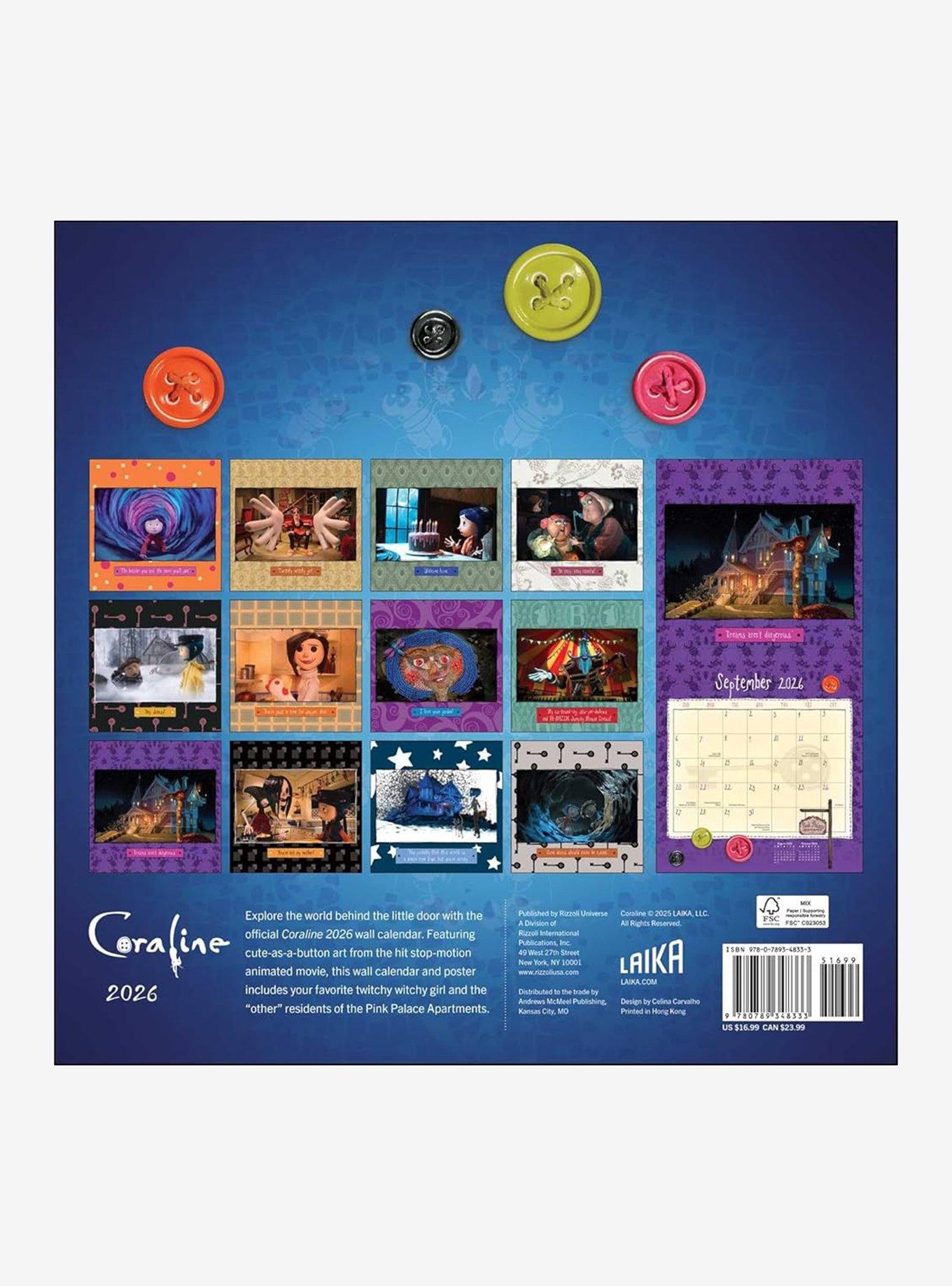 Coraline 2026 Calendar