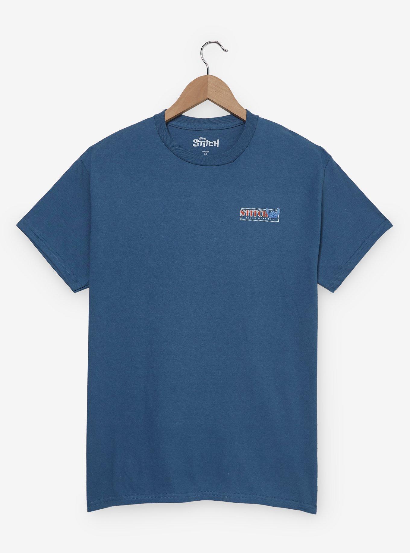 Disney Lilo & Stitch Tonal Stitch Badge T-Shirt - BoxLunch Exclusive, BLUE, alternate