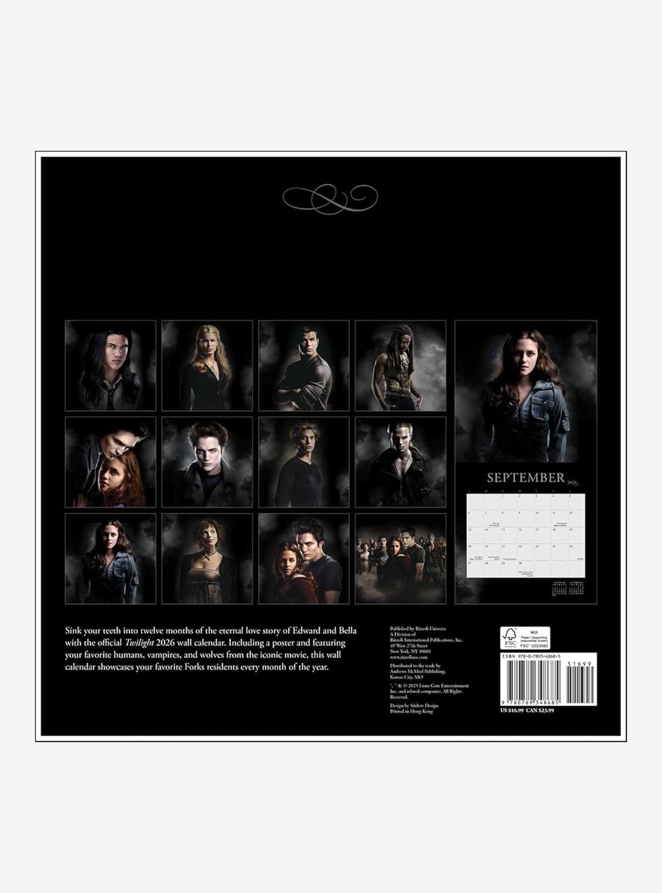 Twilight 2026 Wall Calendar