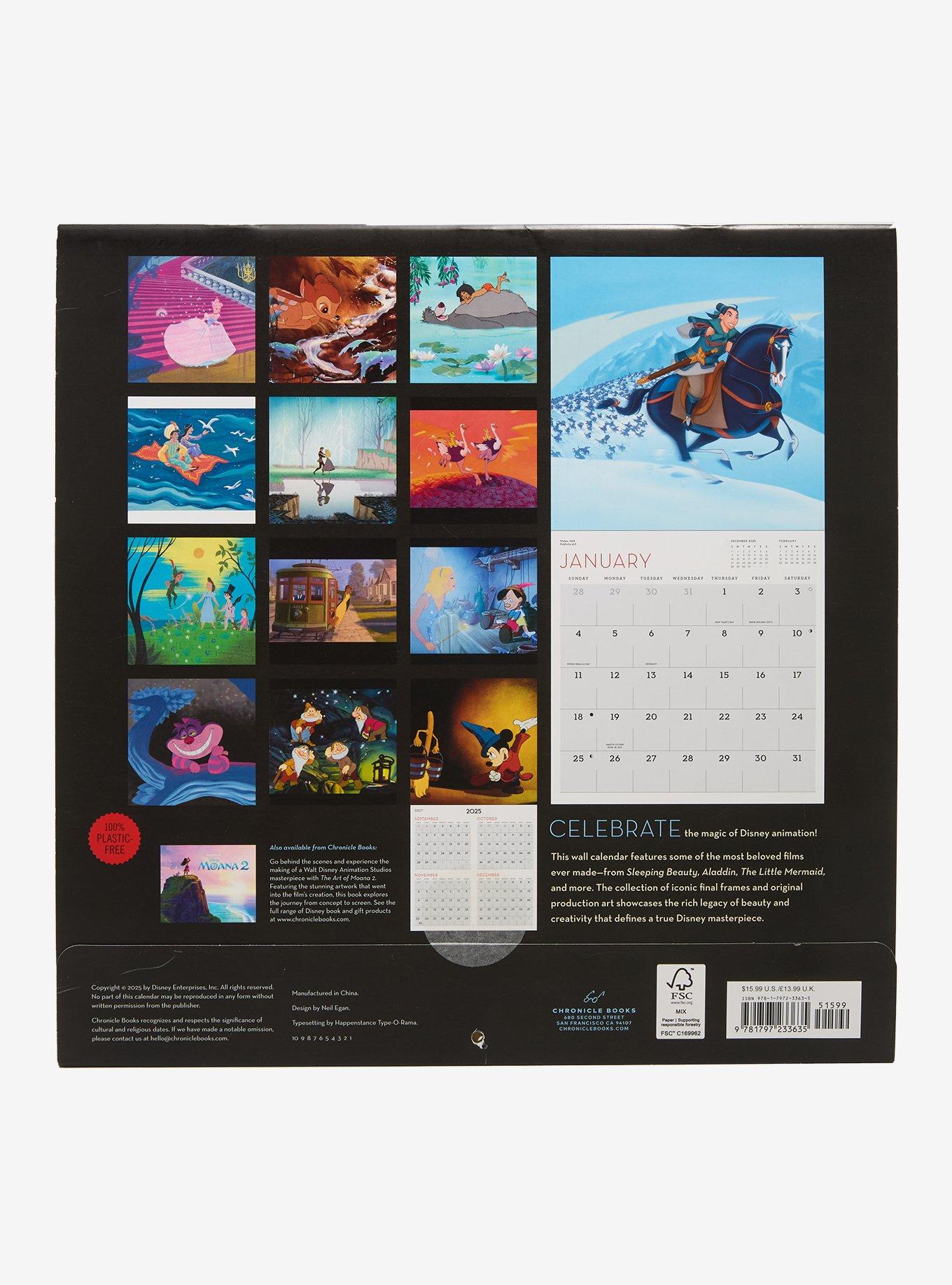 Disney Animation 2026 Wall Calendar