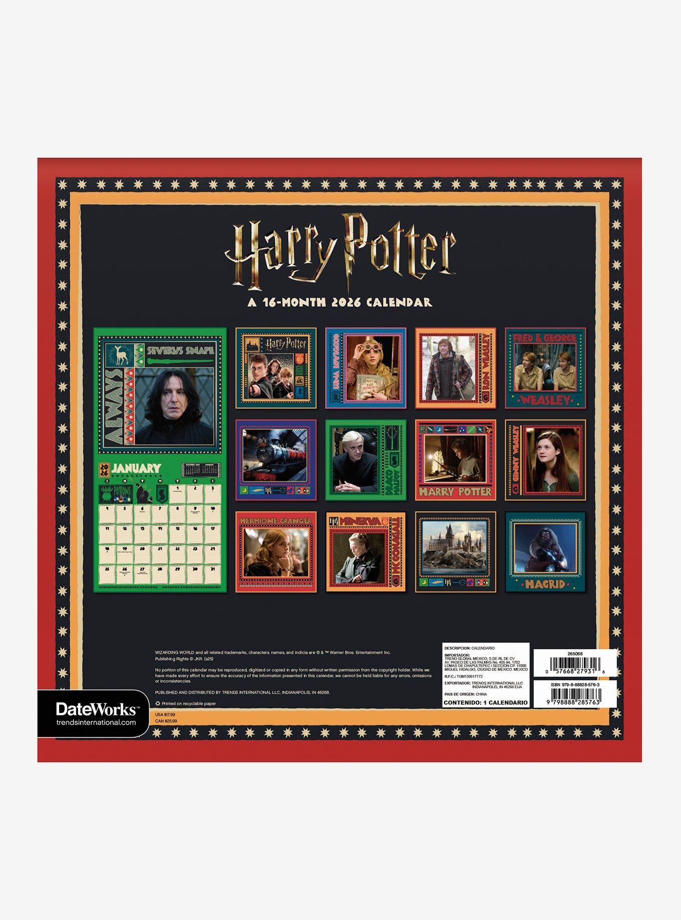 Harry Potter 2026 Wall Calendar, , hi-res