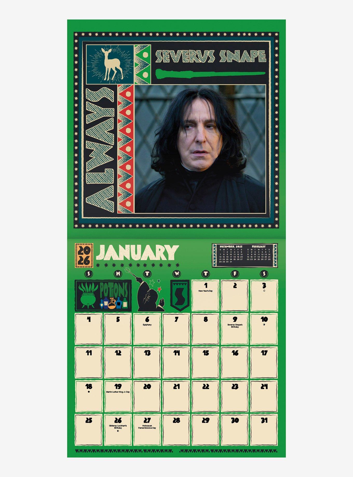 Harry Potter 2026 Wall Calendar