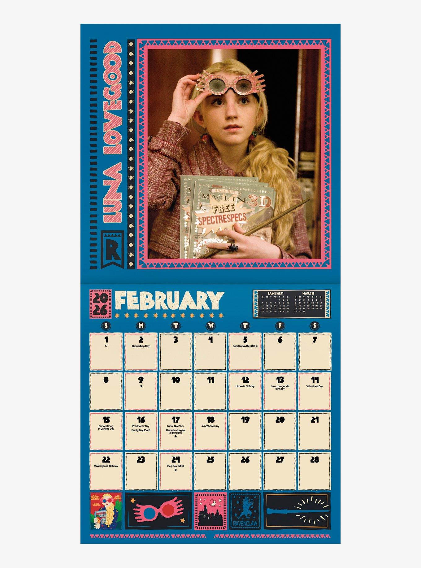 Harry Potter 2026 Wall Calendar, , alternate