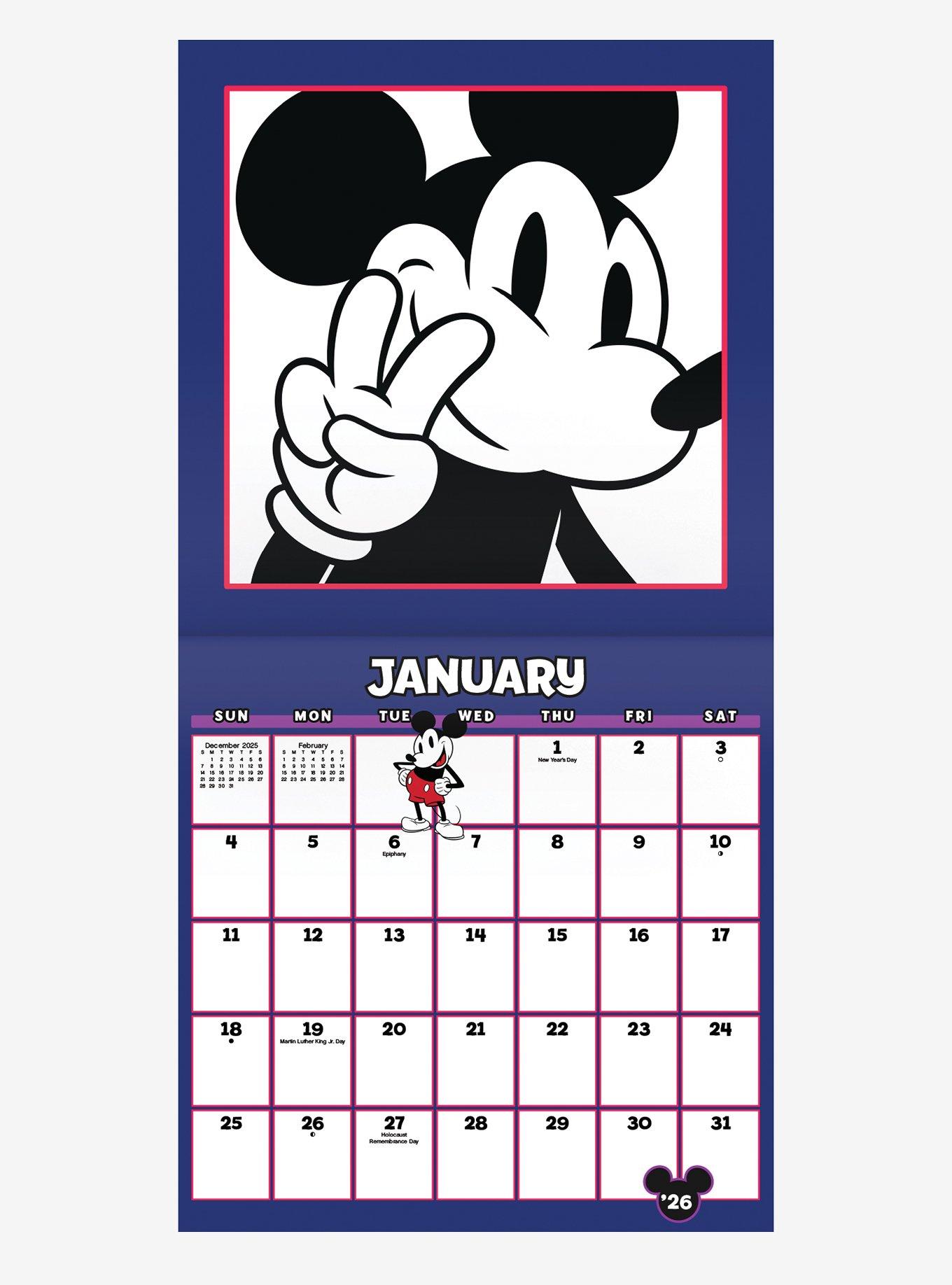 Disney Mickey Mouse 2026 Wall Calendar, , alternate