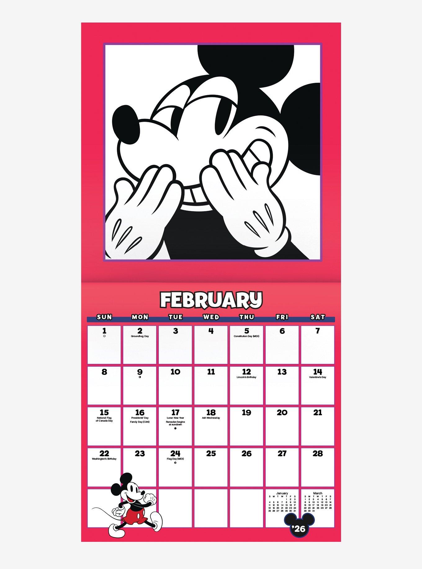Disney Mickey Mouse 2026 Wall Calendar, , alternate