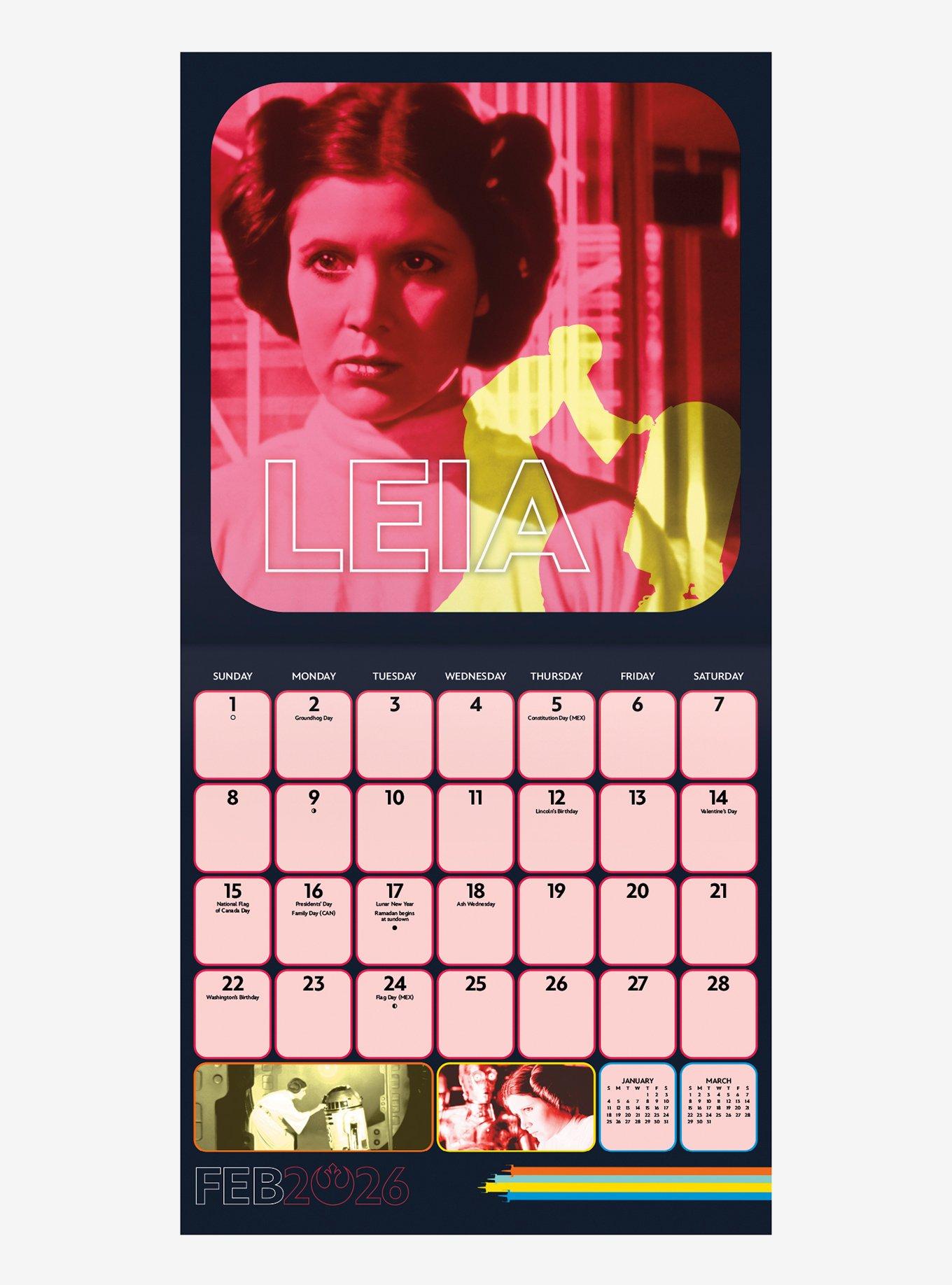 Star Wars 2026 Wall Calendar