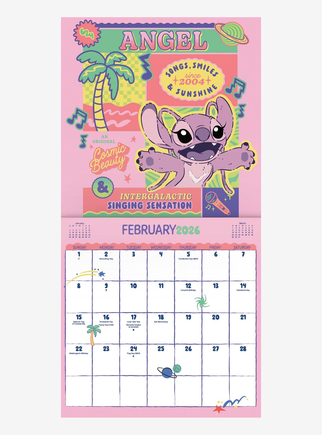 Disney Lilo & Stitch 2026 Wall Calendar, , alternate