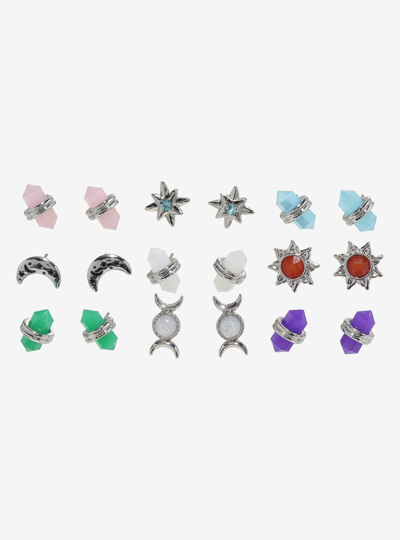Healing Crystals Stud Earring Set, , hi-res