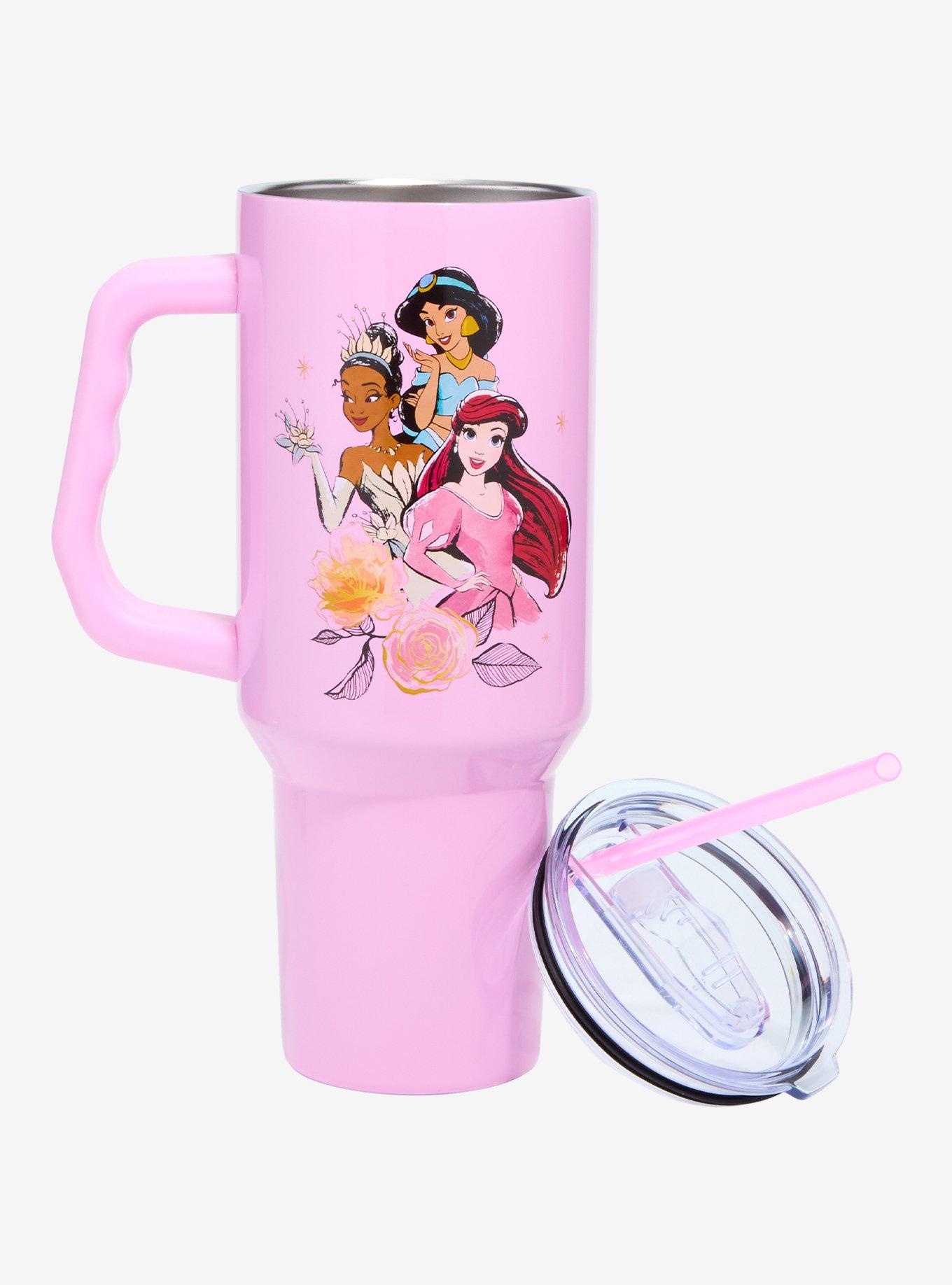 Disney Princess Pink Stainless Steel Travel Cup, , hi-res