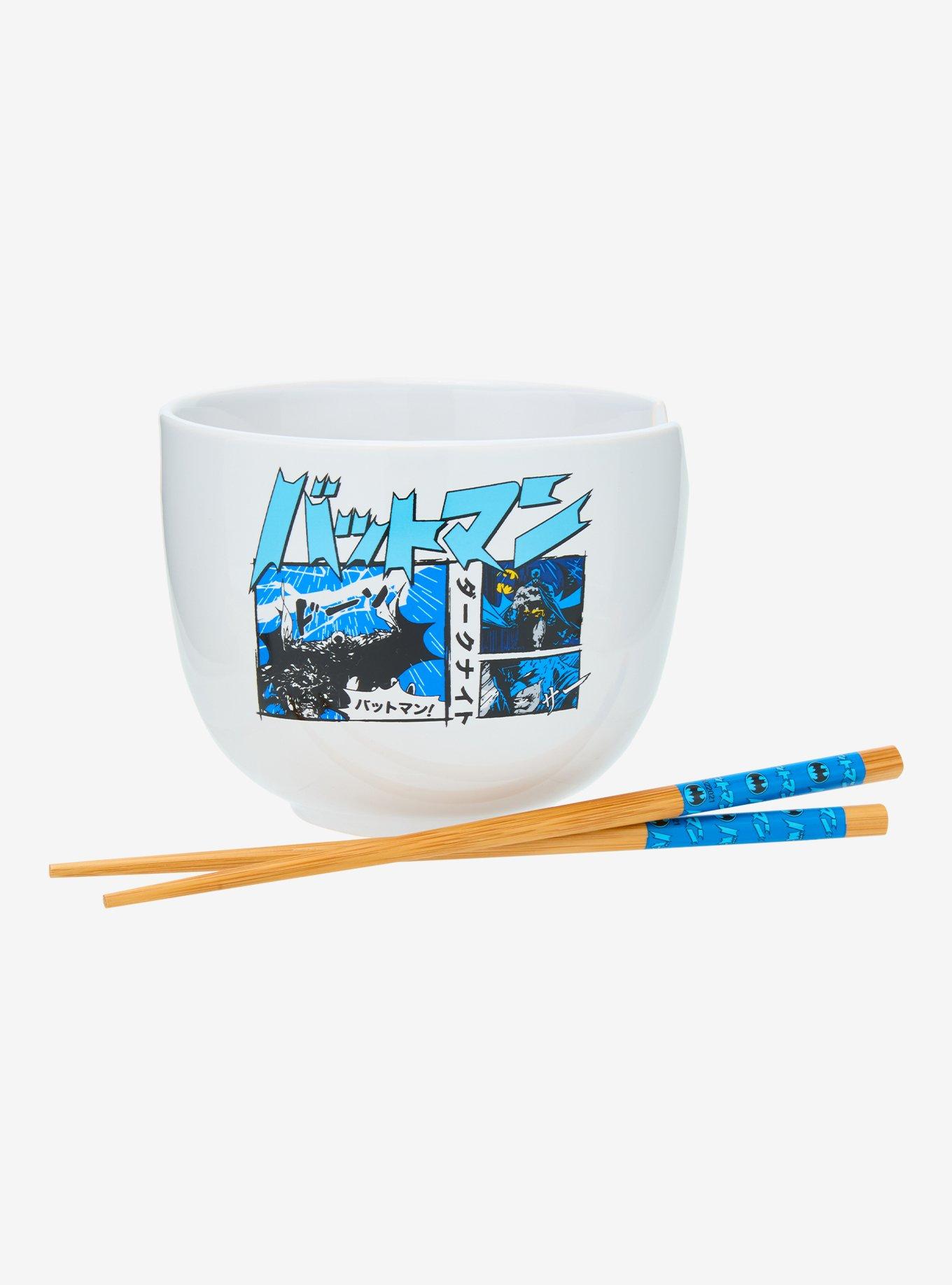 DC Comics Batman Manga Ramen Bowl With Chopsticks, , alternate