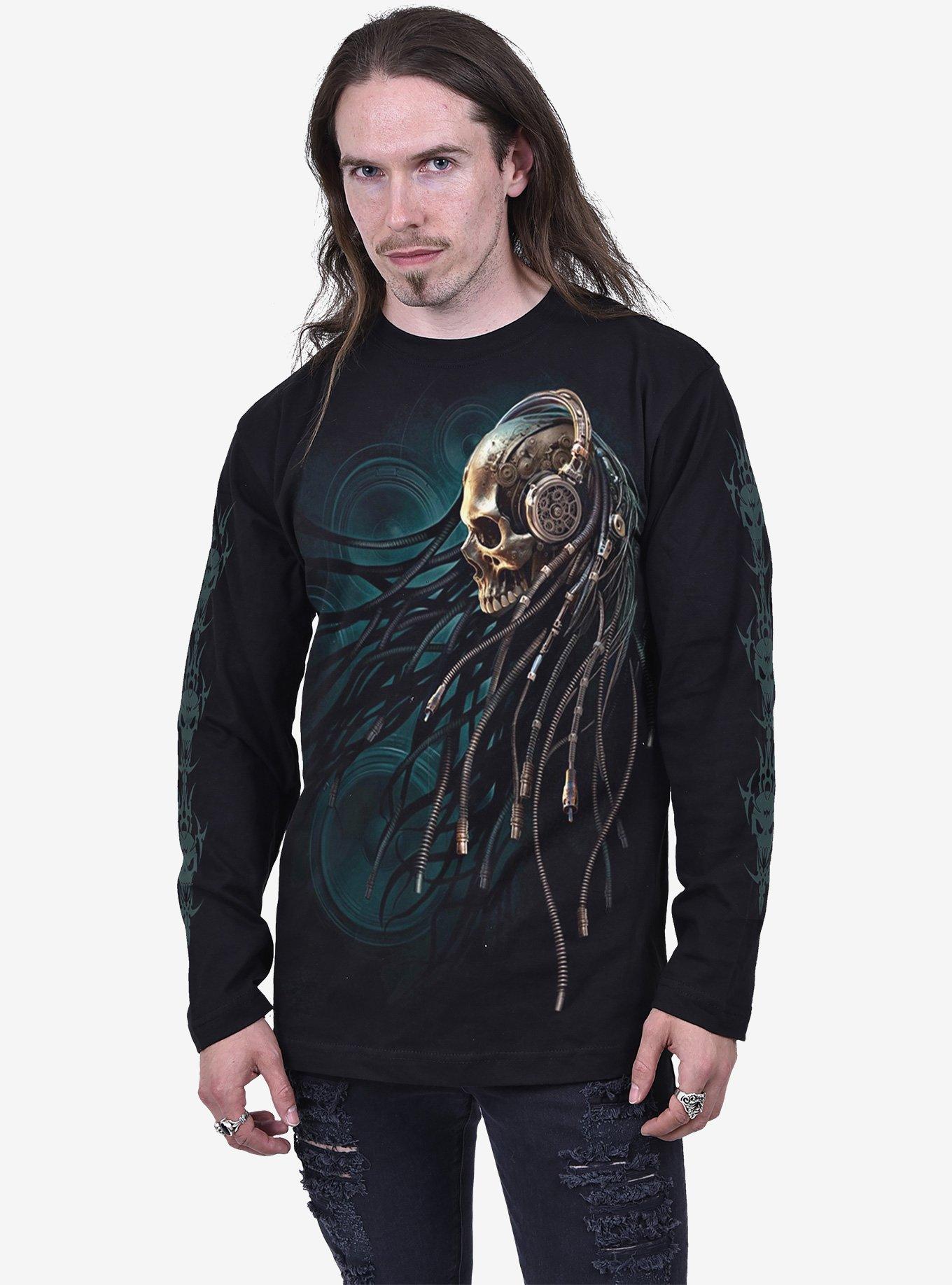 Dread Rocks Long Sleeve T-Shirt, BLACK, alternate