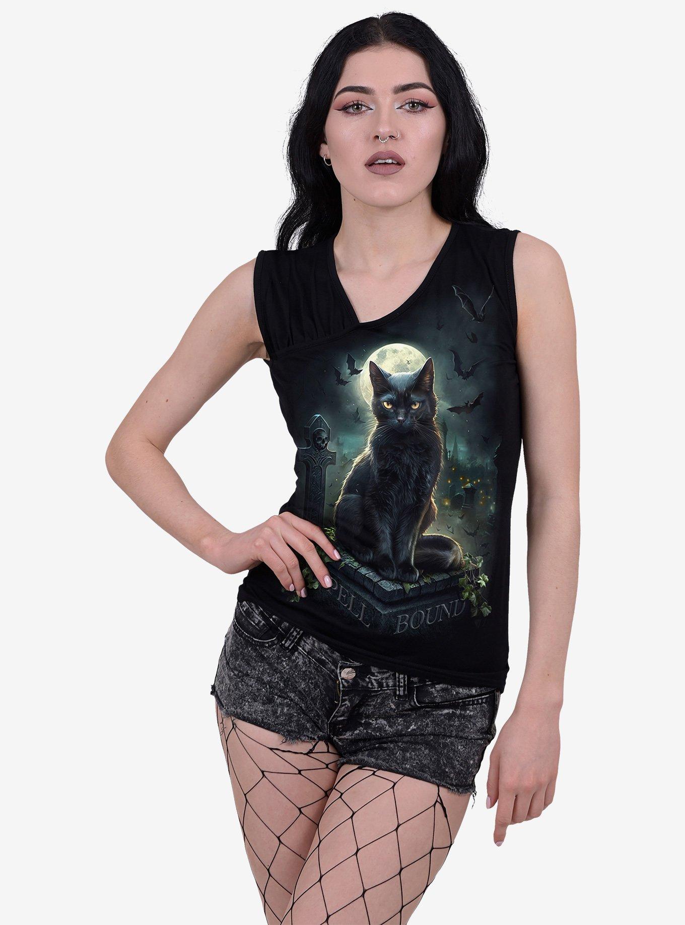 Spell Bound Gathered Shoulder Slant Vest, , hi-res