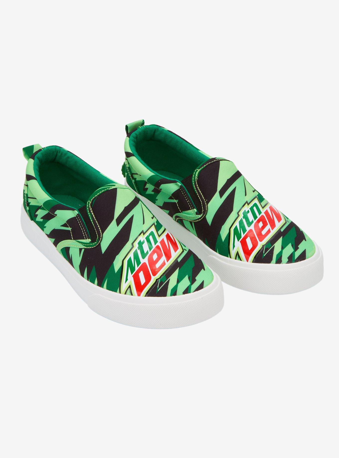 Mountain Dew Logo Slip-On Sneakers, , hi-res