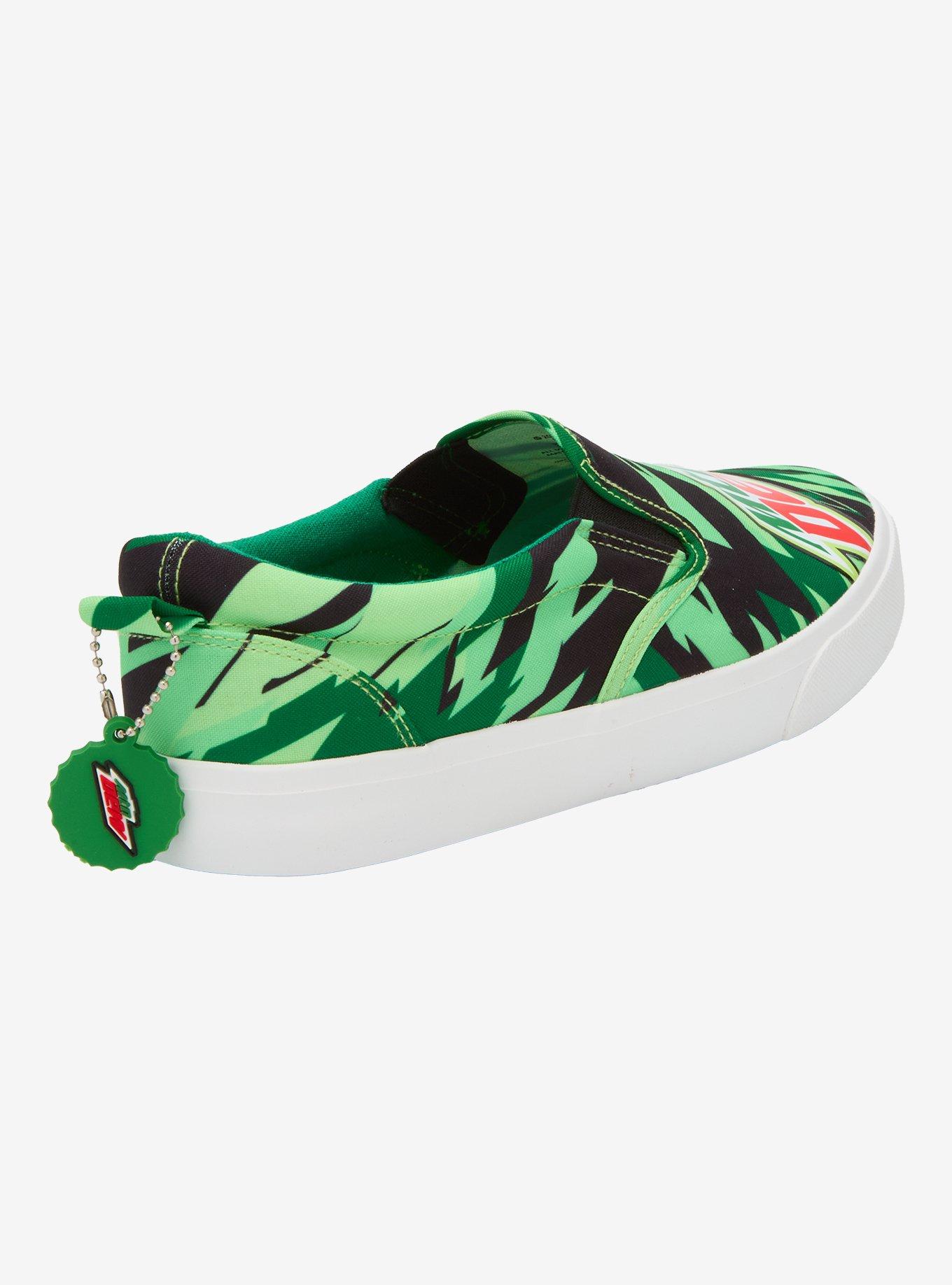 Mountain Dew Logo Slip-On Sneakers, MULTI, alternate